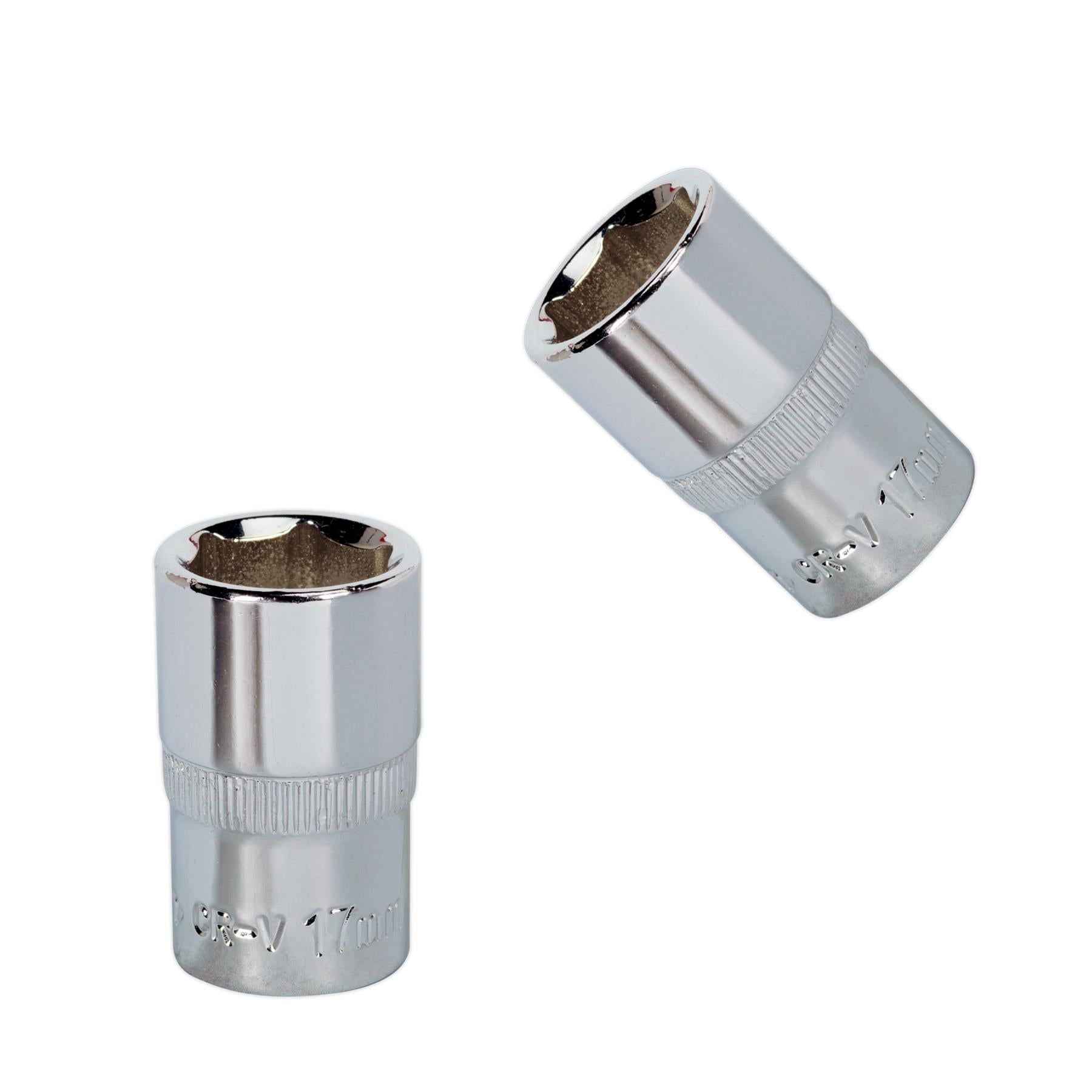 Sealey WallDrive Socket 17mm 1/2"Sq Drive Fully Polished