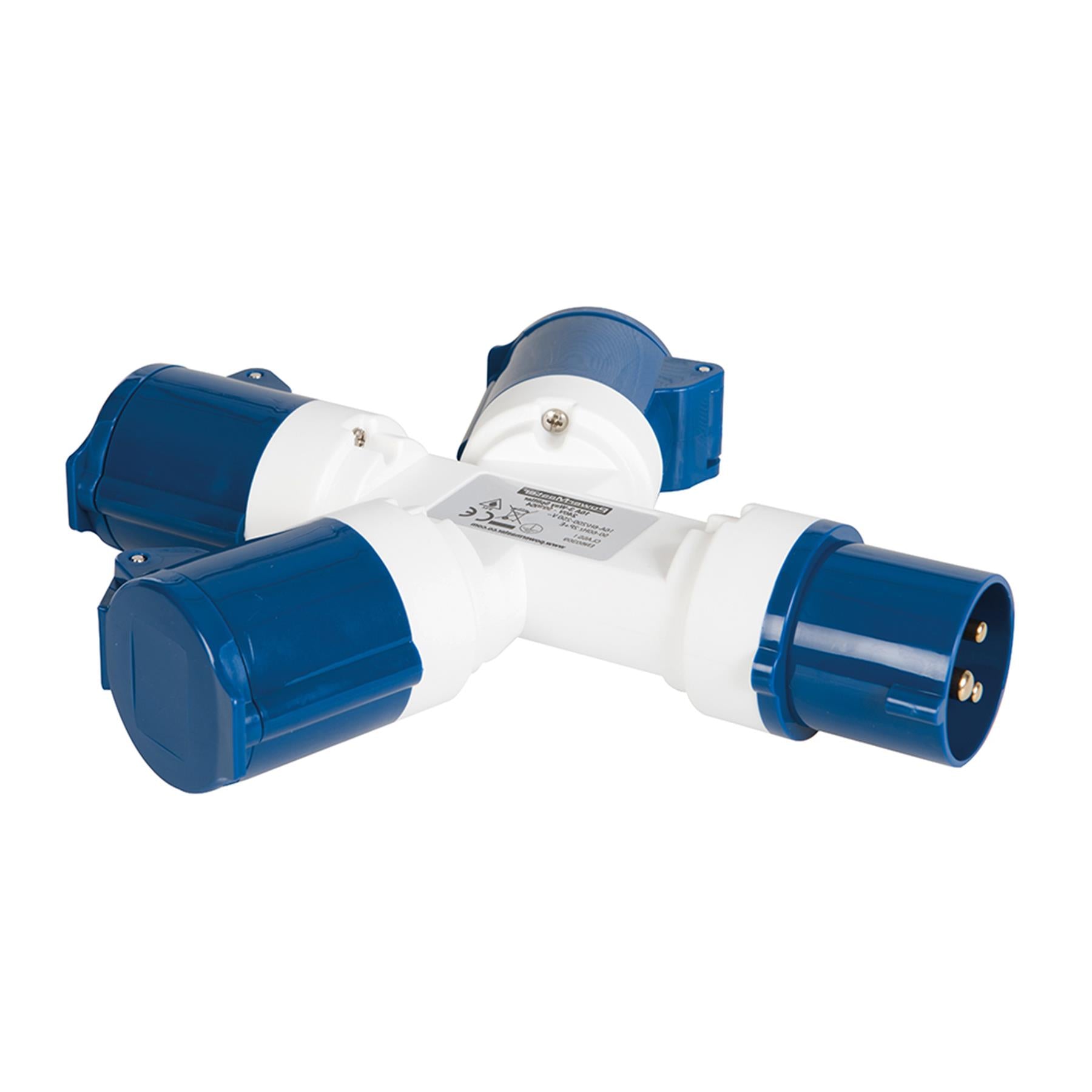 3 Way 240 V Volt Branch Spliter Y Junction Box 16 A Amp Site Socket Industrial