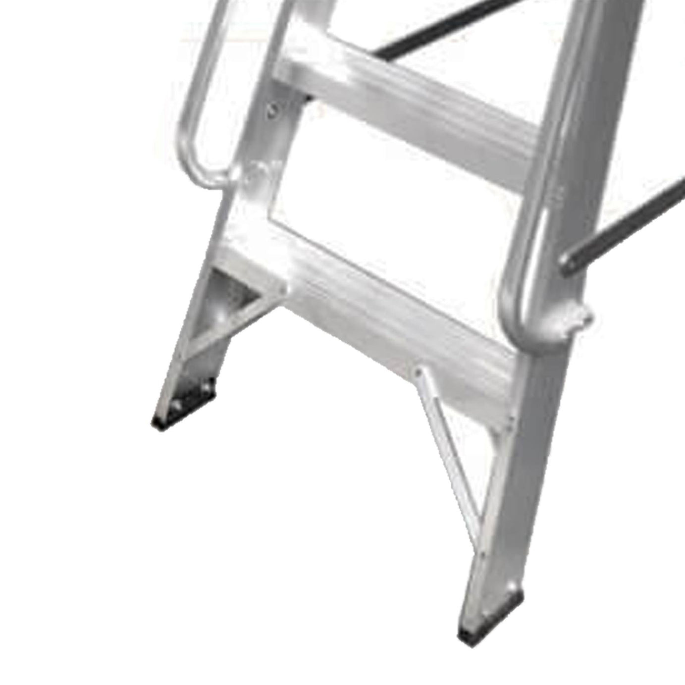 Dapetz PRo 8 Tread Aluminium Wide Platform Step Ladder 3.33m, With Handrail