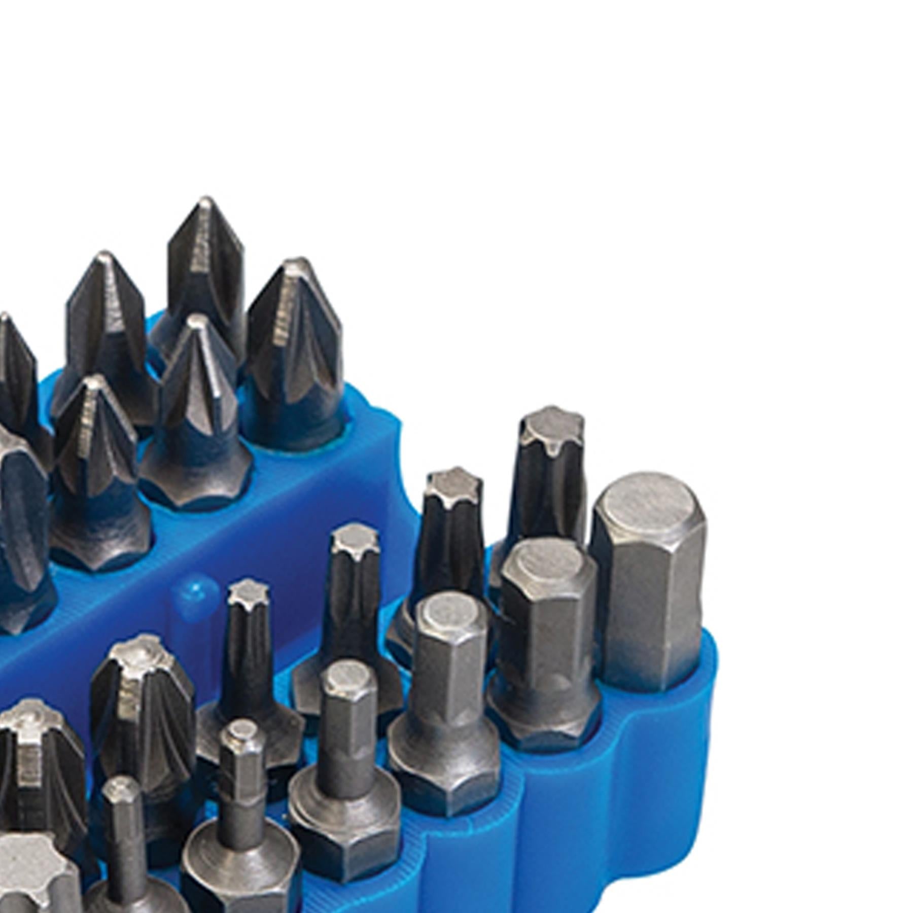 33 Pce Screwdriver Bit Set 25mm Chrome Vanadium Steel Slotted 3, 4, 5, 6, & 7mm