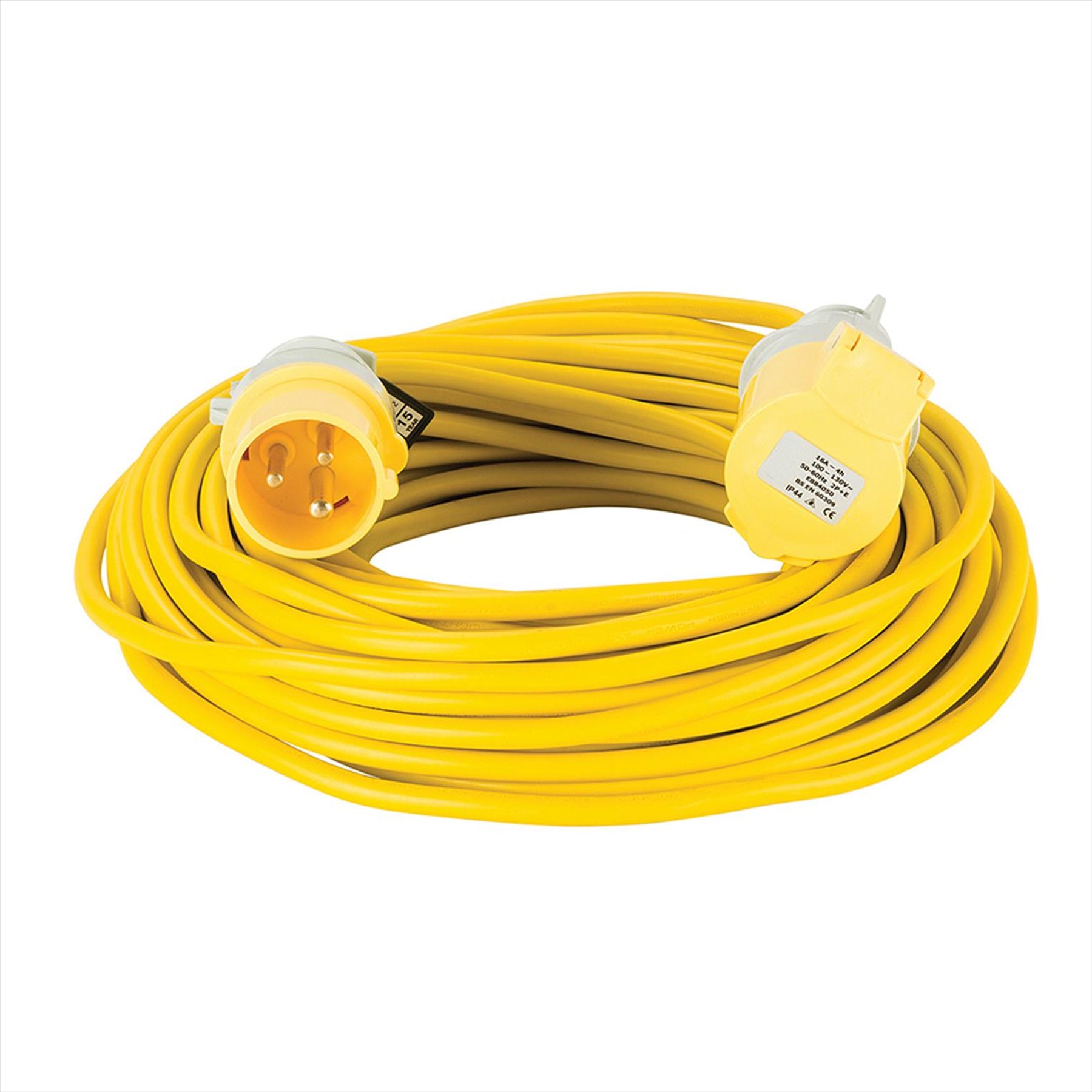 Defender Extension Lead Yellow 1.5mm2 16A 25m 110V