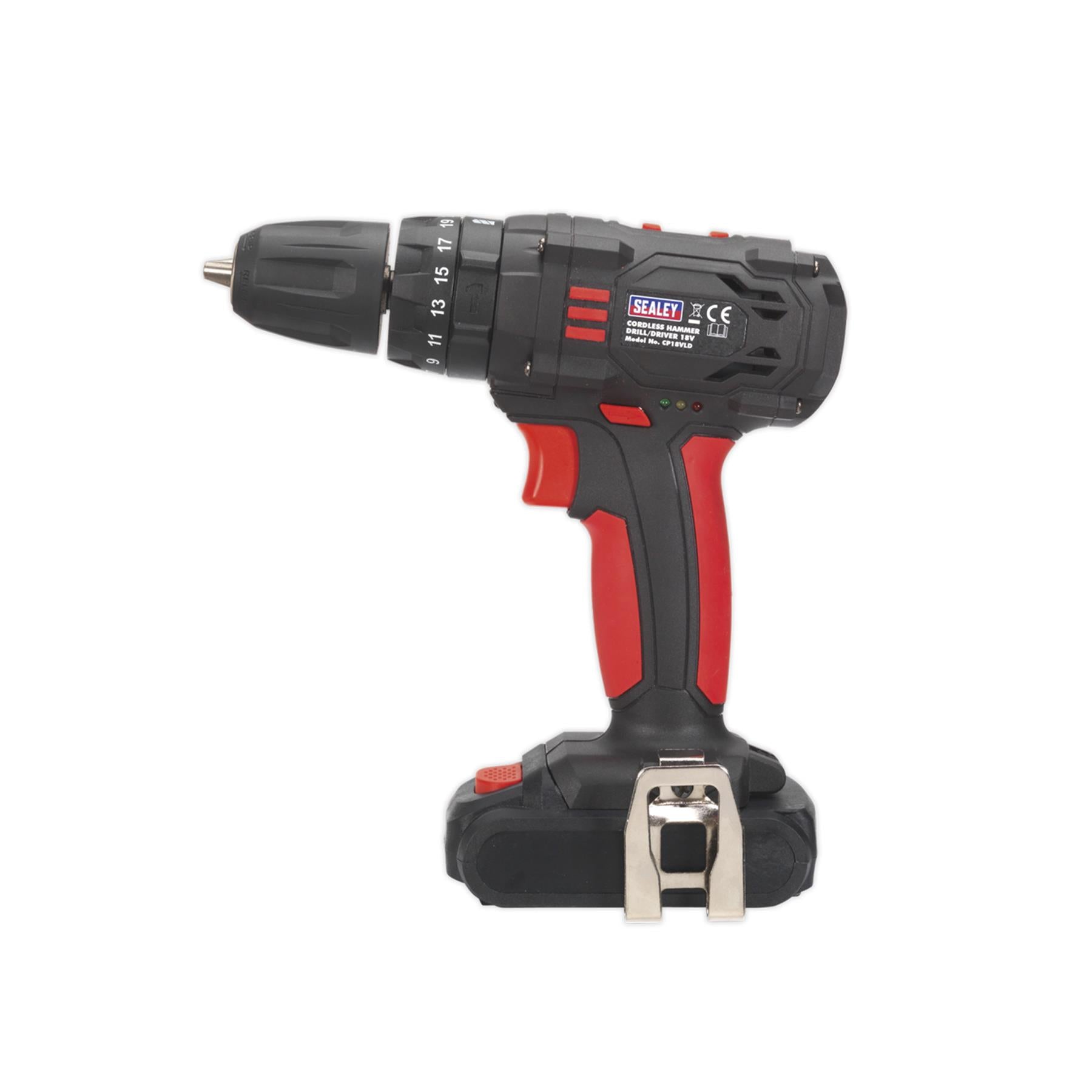 Sealey 18V Cordless Hammer Impact 1.5Ah Lithium-ion 2-Speed Fast Charger