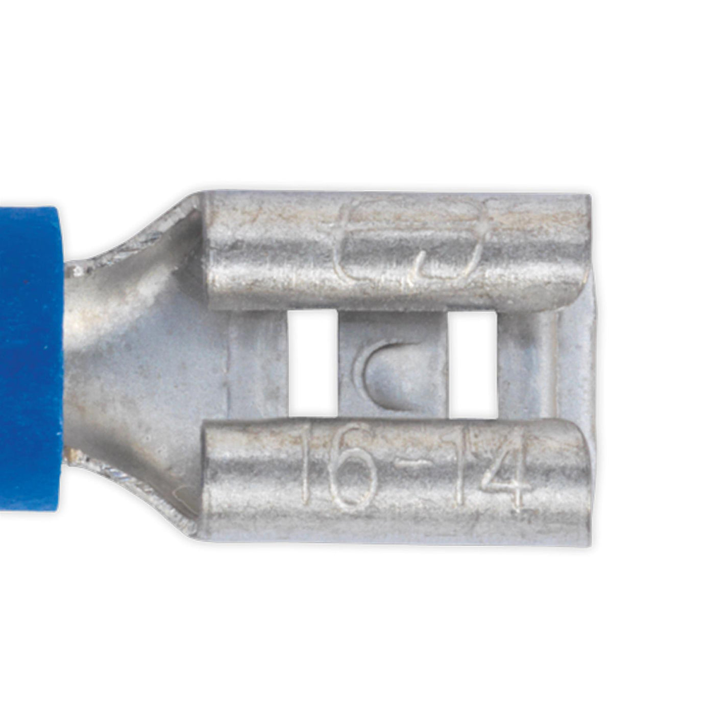Sealey Push-On Terminal 4.8mm Female Blue Pack of 100
