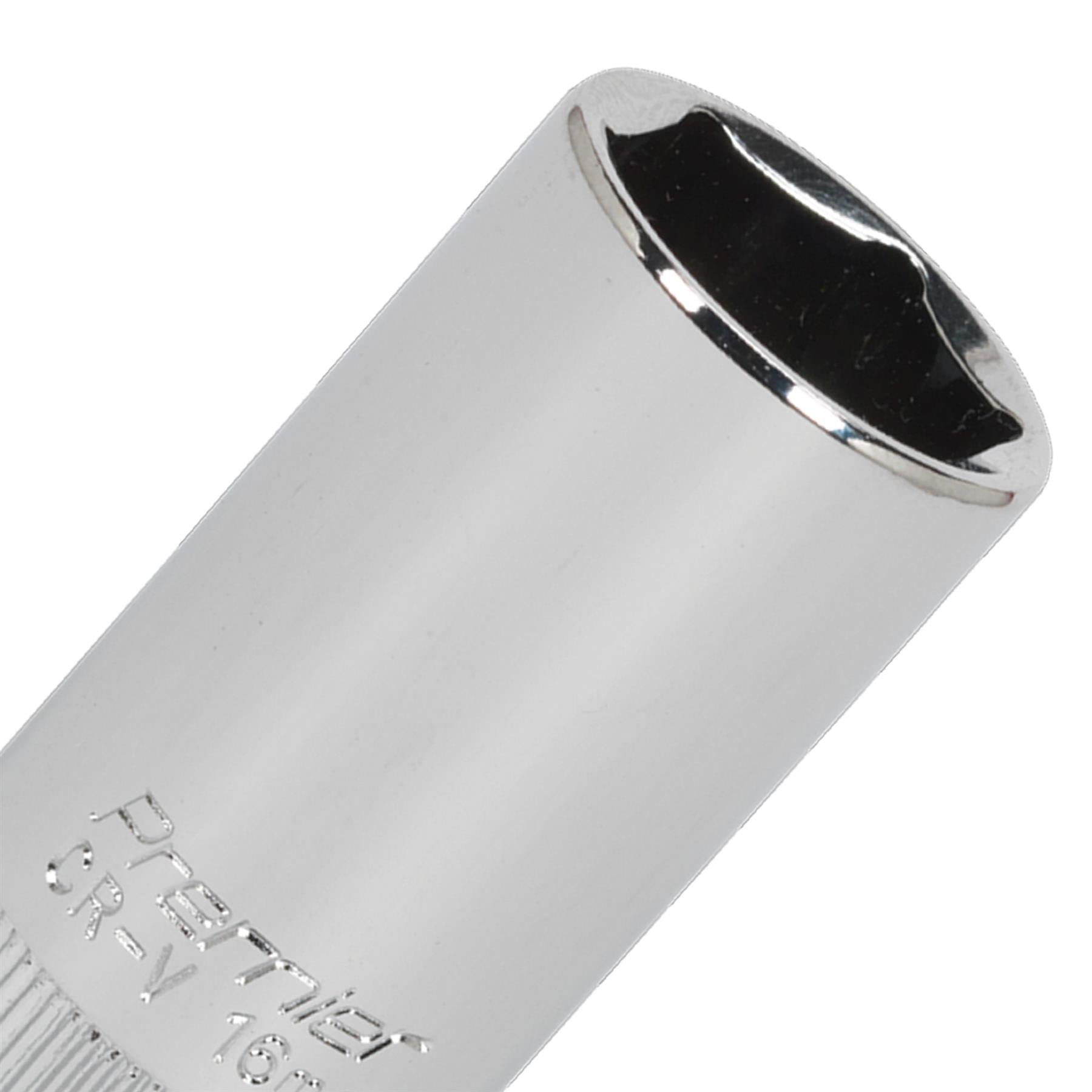 Sealey Spark Plug Socket 16mm 3/8"Sq Drive Chrome Vanadium