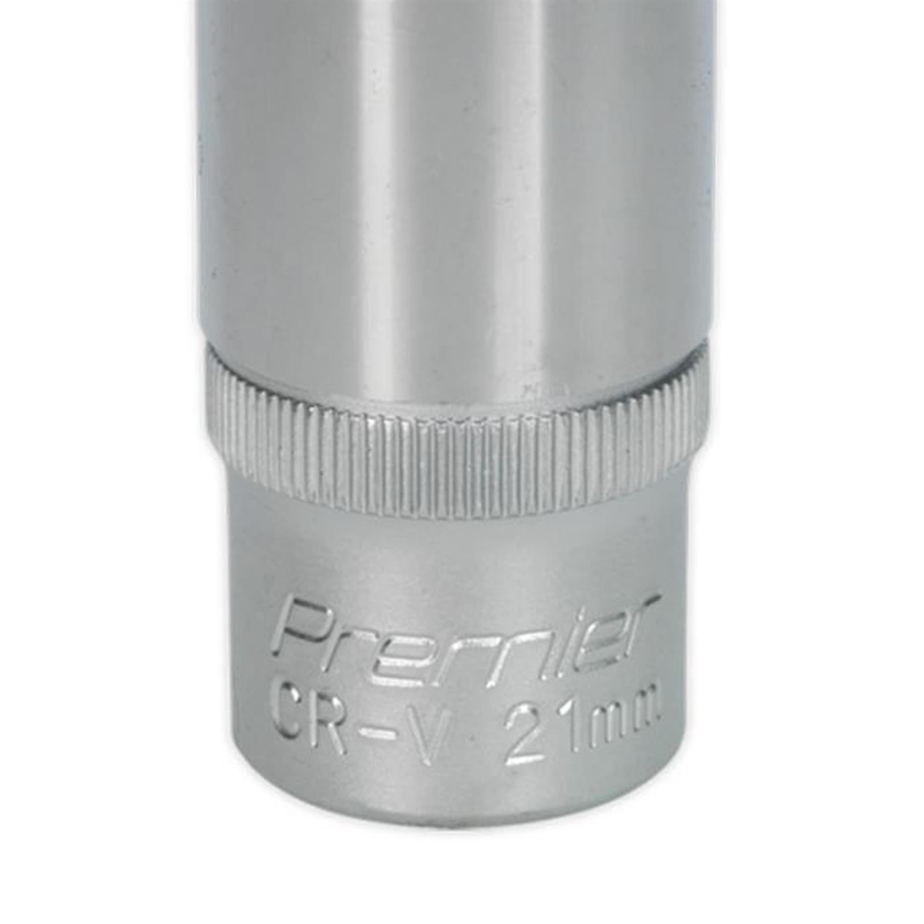 Sealey WallDrive® Socket 21mm Deep 1/2"Sq Drive