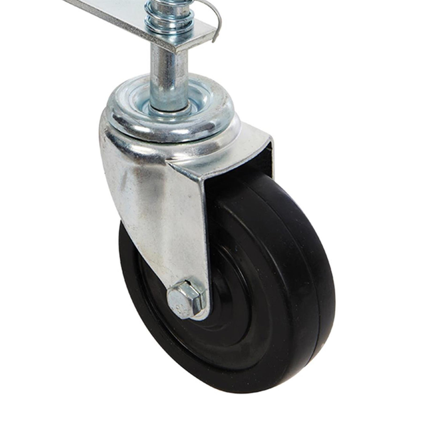 Spring Loaded Gate Jockey Wheel Swivel Castor 100mm (4") Diameter for up to 57kg