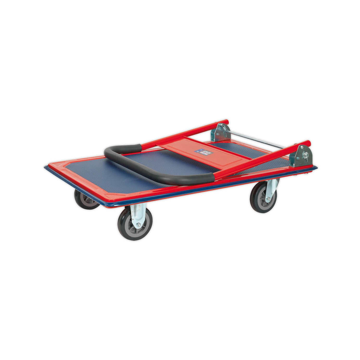 Sealey Platform Truck 300kg Capacity Rubberised Deck & Bumper Strip