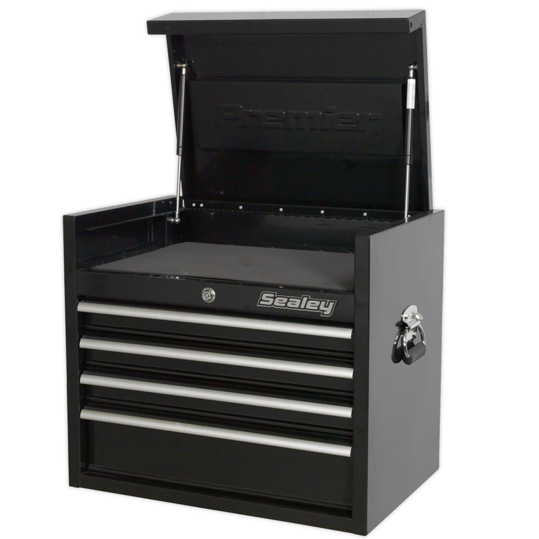Sealey Topchest 4 Drawer 660mm Heavy-Duty Black
