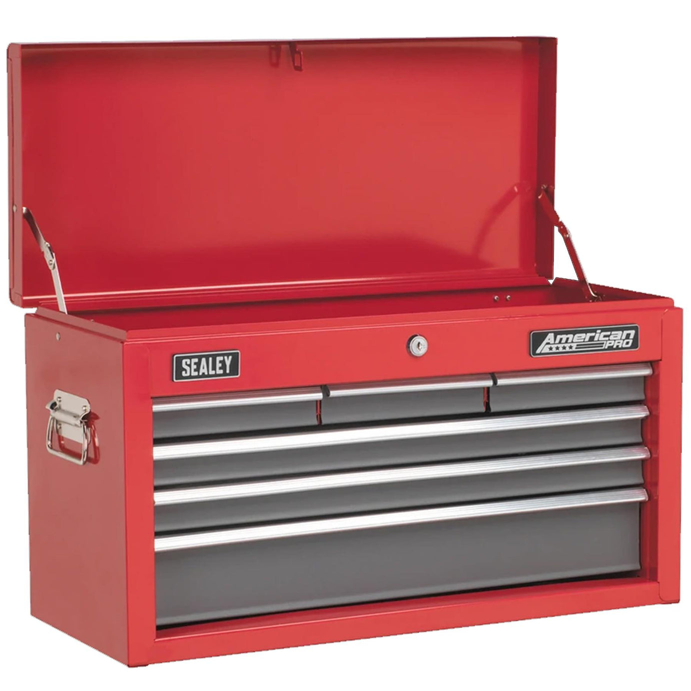 Sealey Topchest 6 Drawer with Ball-Bearing Slides - Red/Grey