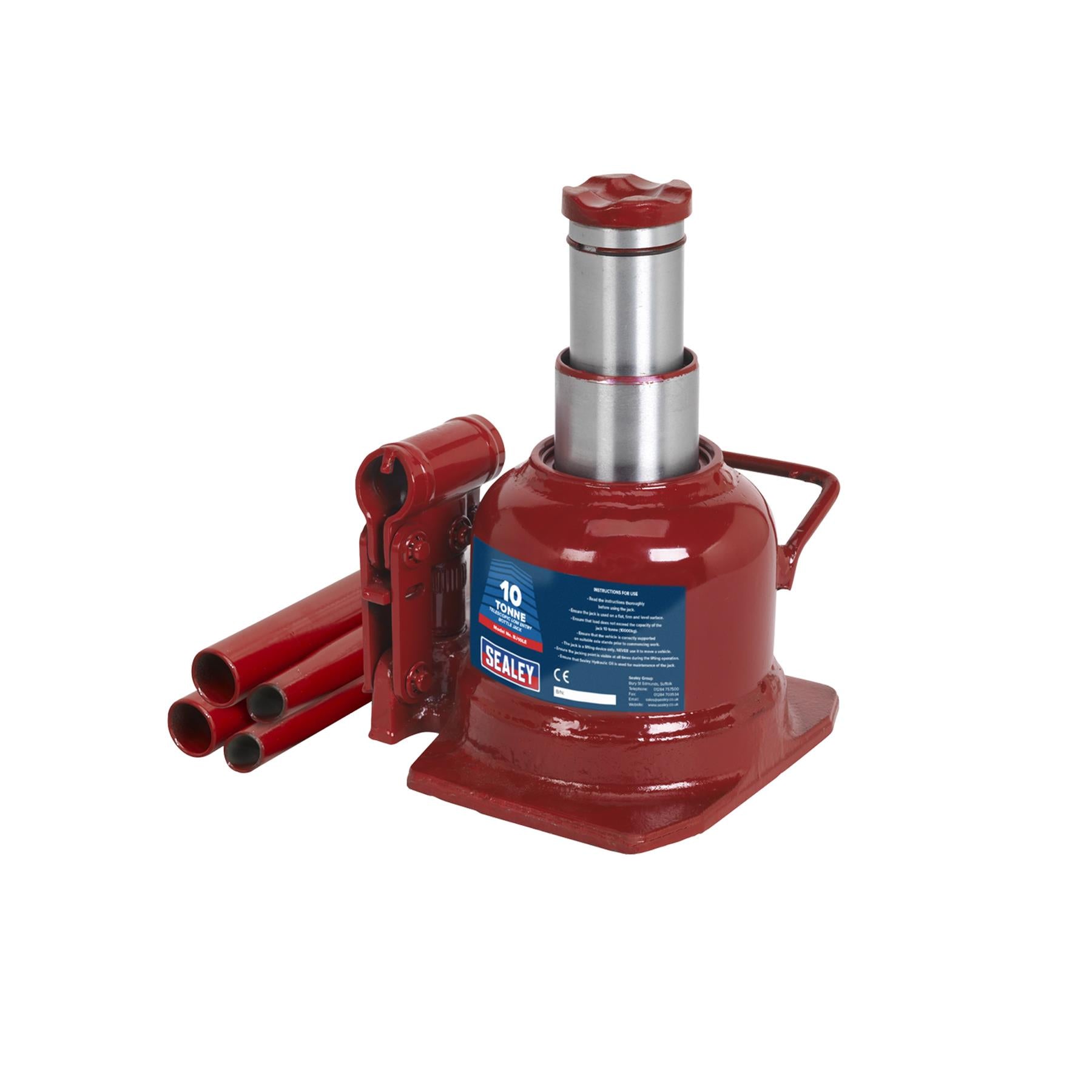 Sealey Bottle Jack 10tonne Low Entry Telescopic