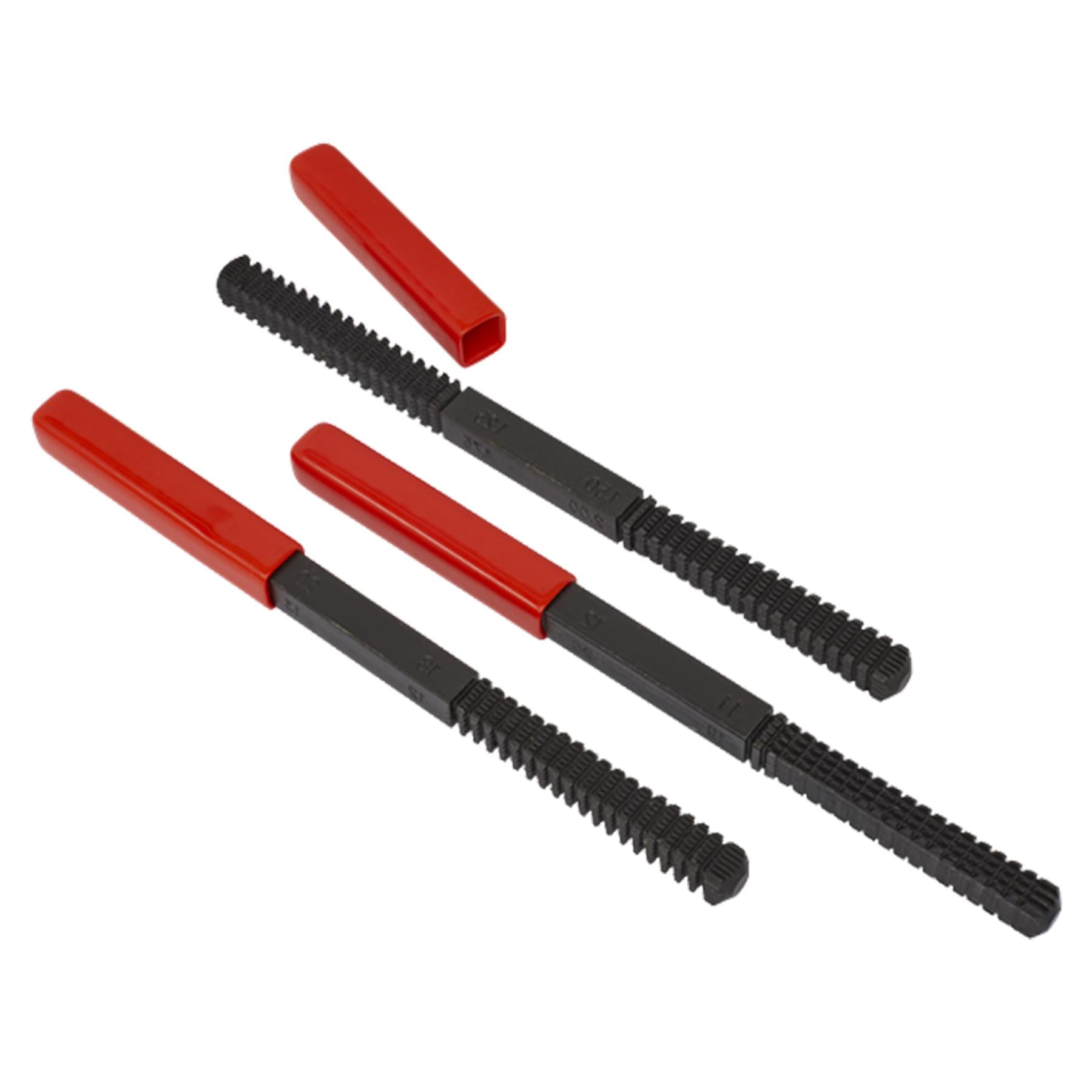Sealey 3pc Thread Restore File Set Double Ended SAE/UN-BSP-Metric Thread Cutting
