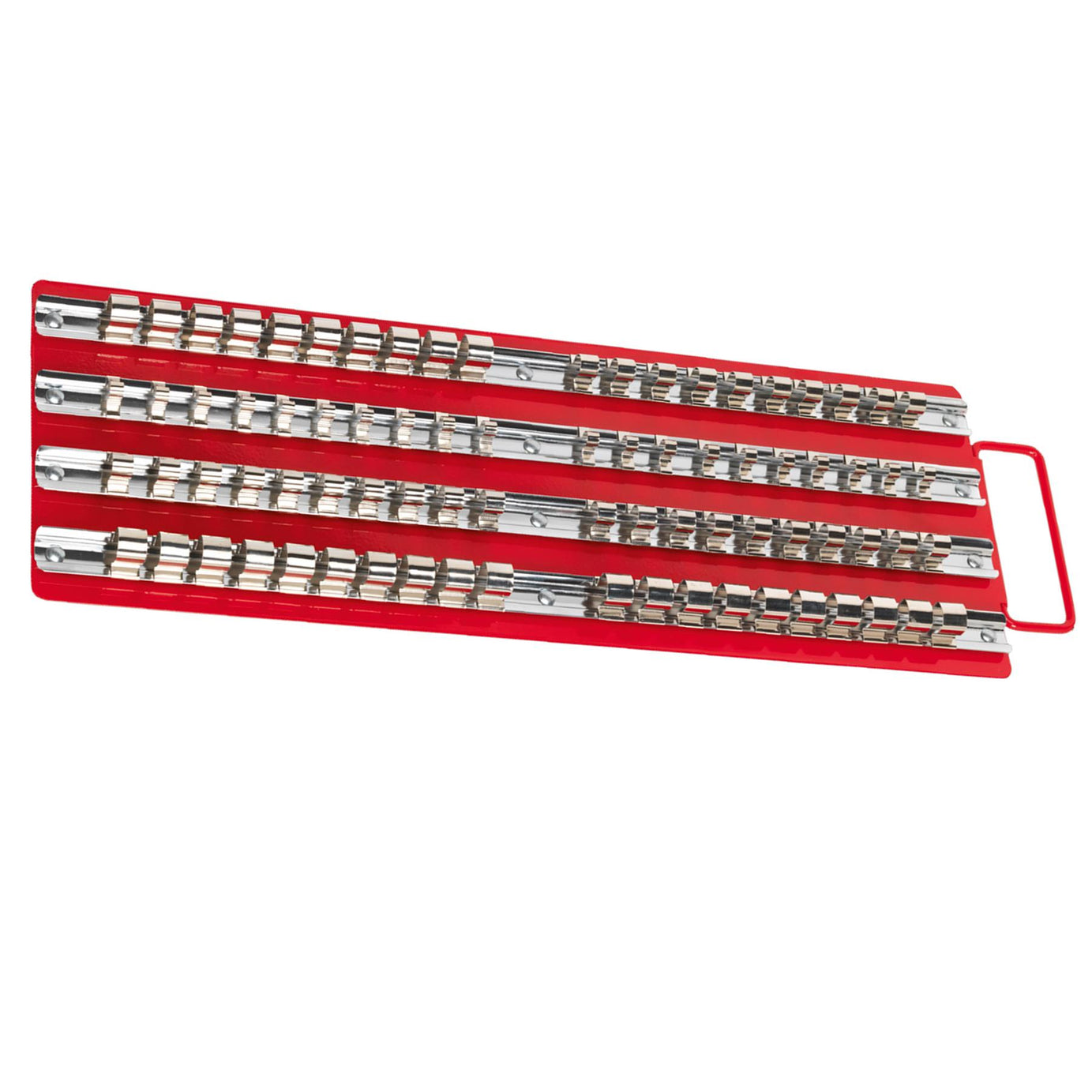 Sealey Socket Rail Tray Red 1/4", 3/8" & 1/2"Sq Drive