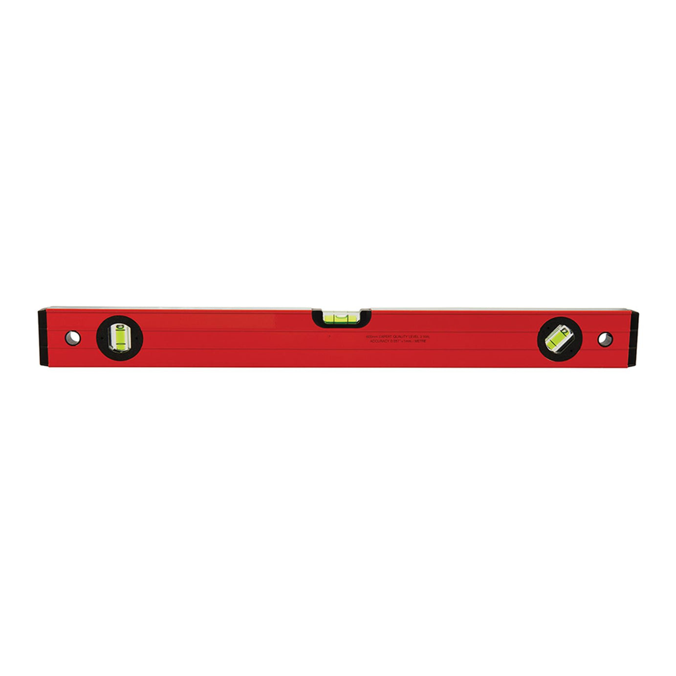 Spirit Level 1200mm Box section width 59mm - 45, 90 & 180 vials aluminium