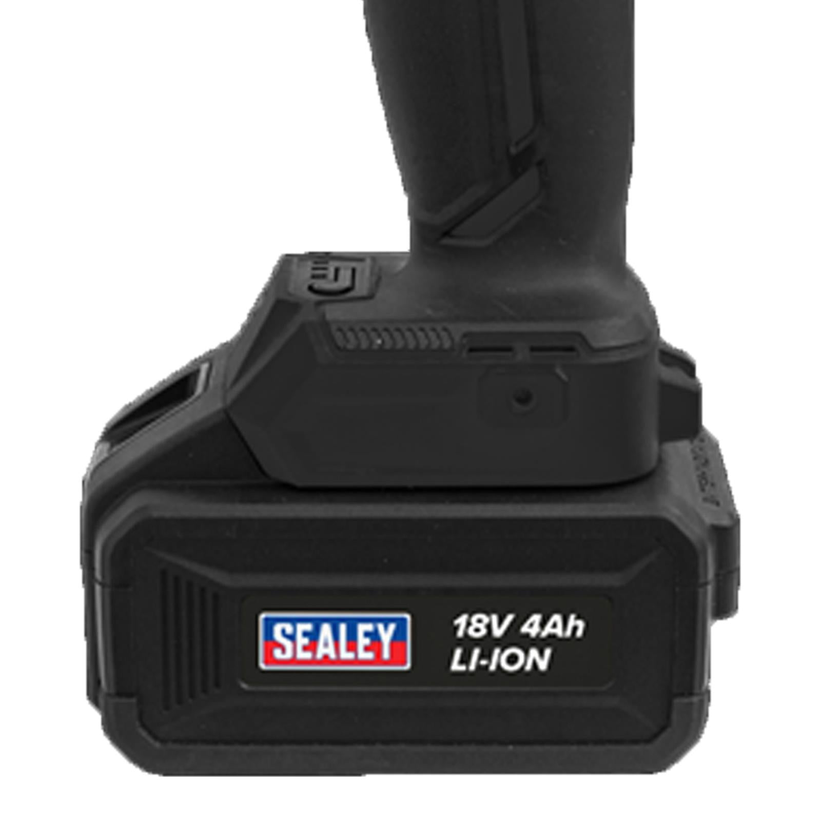 Sealey Cordless Impact Wrench 18V 4Ah Lithium-ion 1/2"Sq Drive CP1812