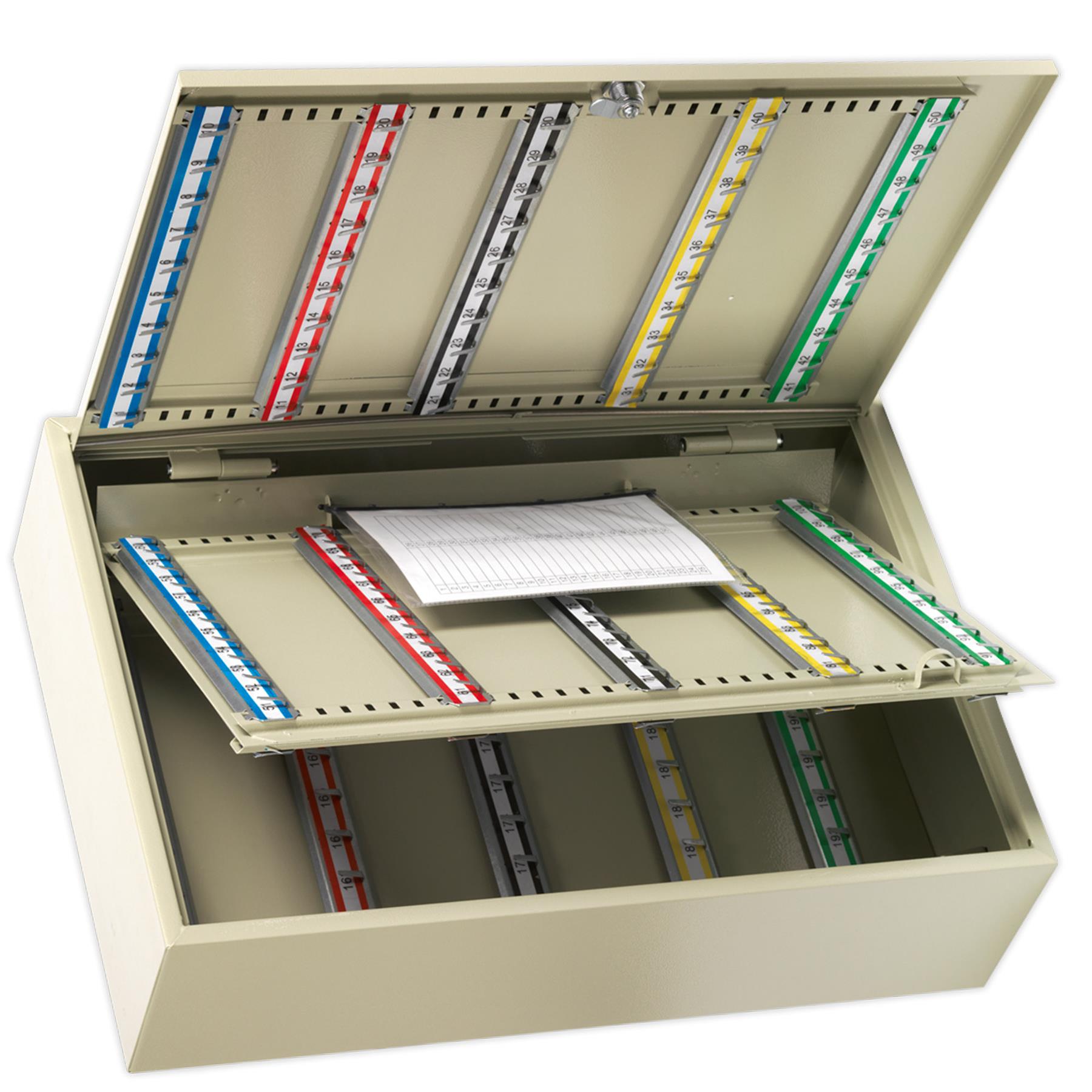 Sealey Key Cabinet 200 Key Capacity Steel construction with two keys