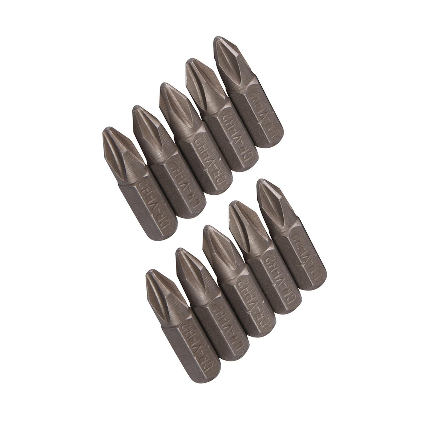 10Pk Phillips CRV Screwdriver Bits No.2 Hand Tools Screw Chrome Vanadium Steel
