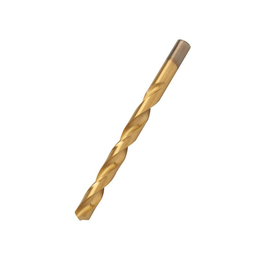 Hss Titanium-Coated Drill Bits 10.0mm Durable High Speed Metal Wood Plastic