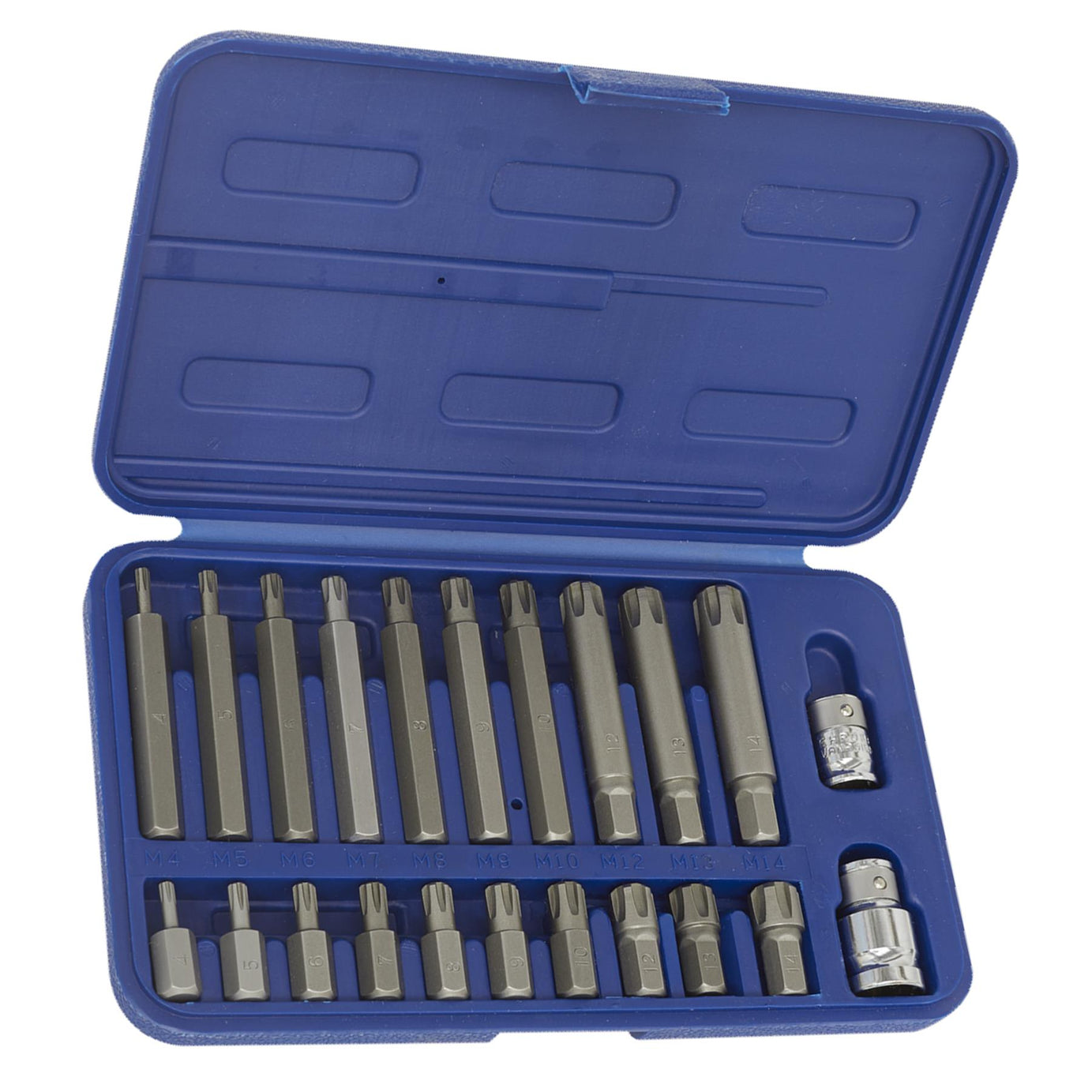 Sealey Ribe Bit Set 22pc 3/8" & 1/2"Sq Drive