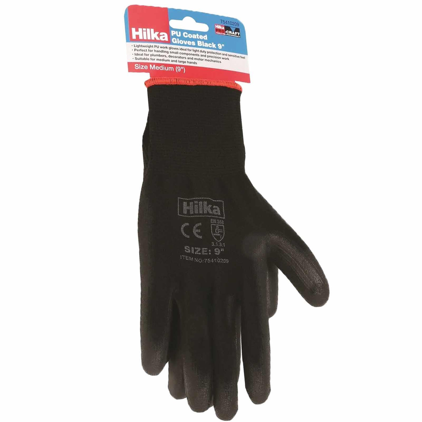 Black PU Work Gloves