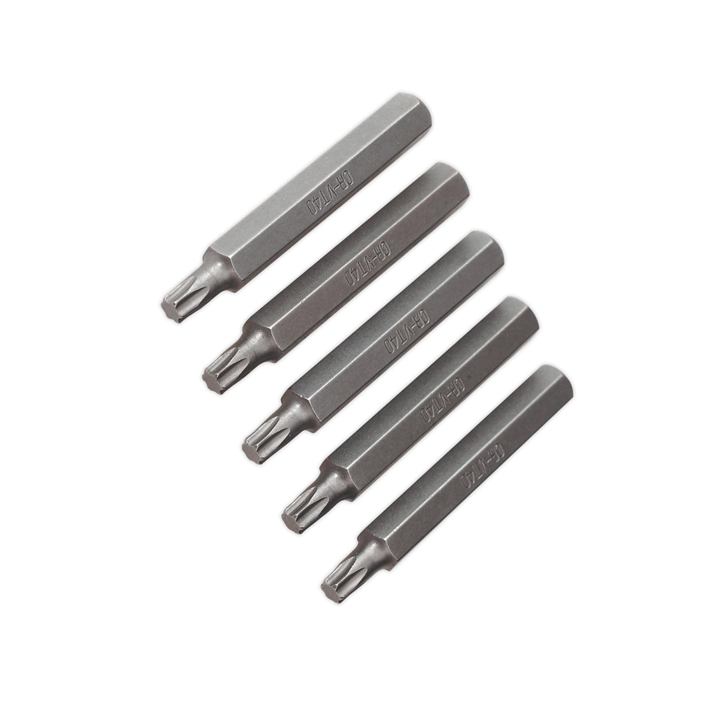 Sealey TRX-Star* T40 Bit Long Chrome Vanadium 6150 Steel Pack of 5