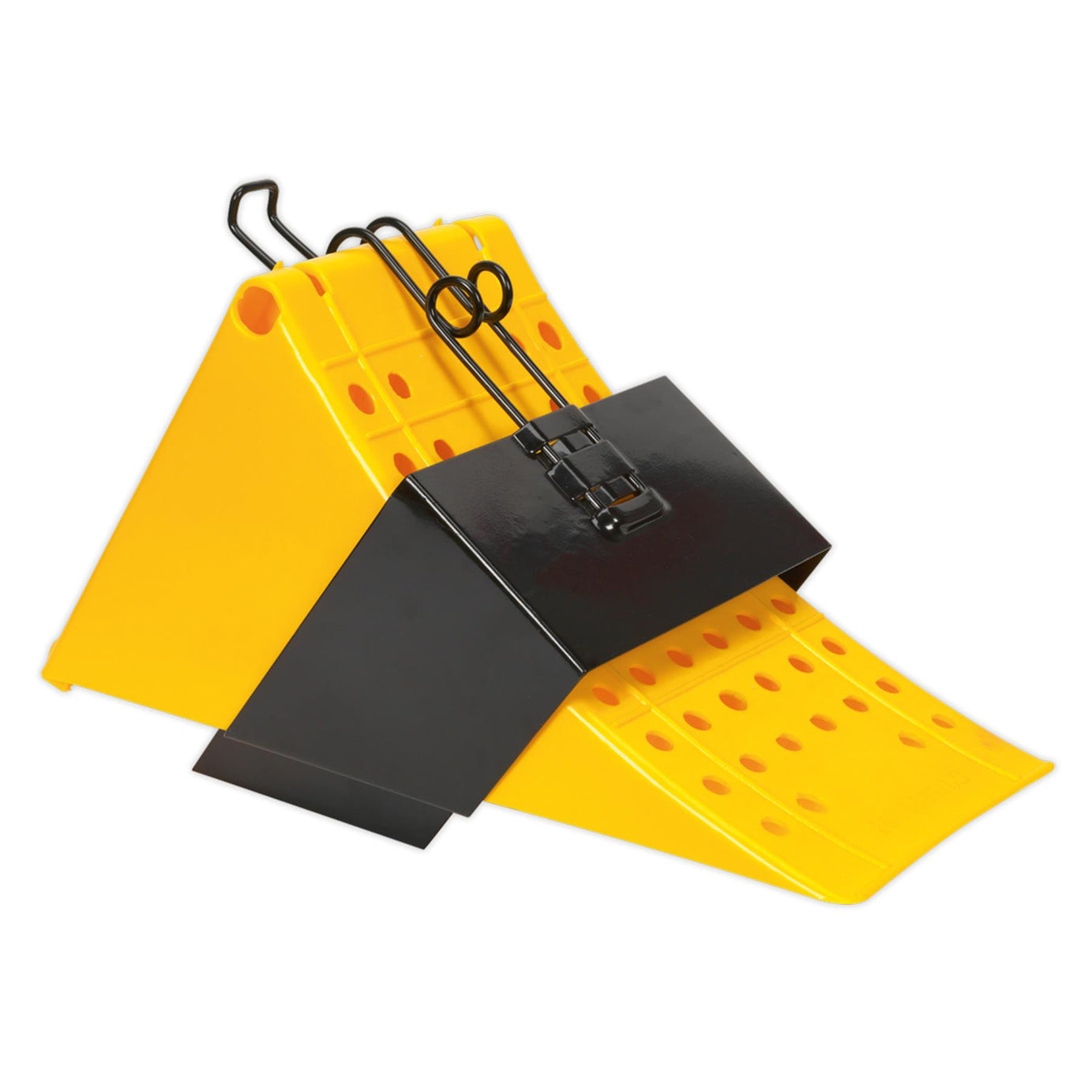 Sealey Wheel Chock with Bracket Single - Commercial