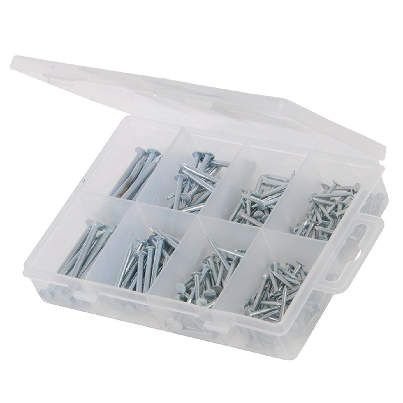 200Pce Masonry Nails Pack Diy Tools Zinc-Plated Hardened Steel Round Shank