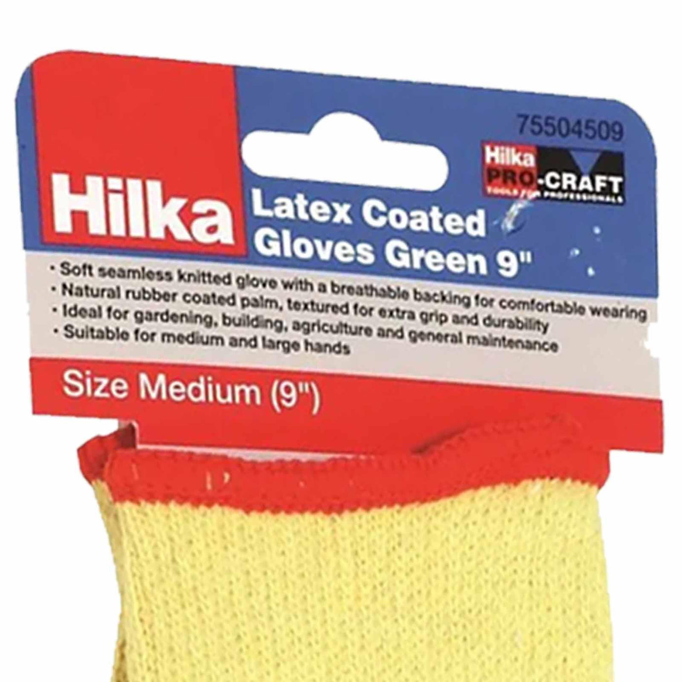 Green Latex Coated Work Gloves