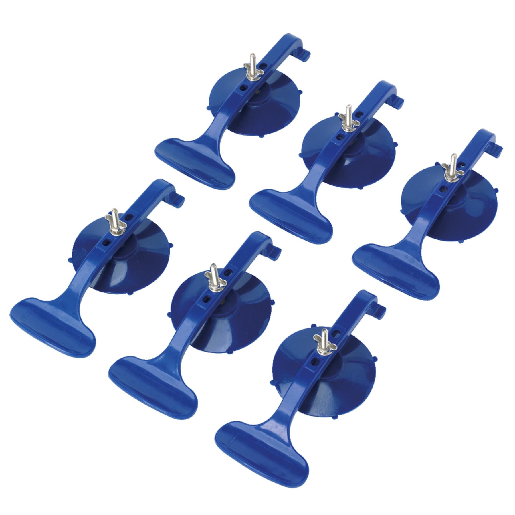 Sealey Bodyshop Workshop Suction Panel Window Clamp Set 6pc Car Vehicle Glass