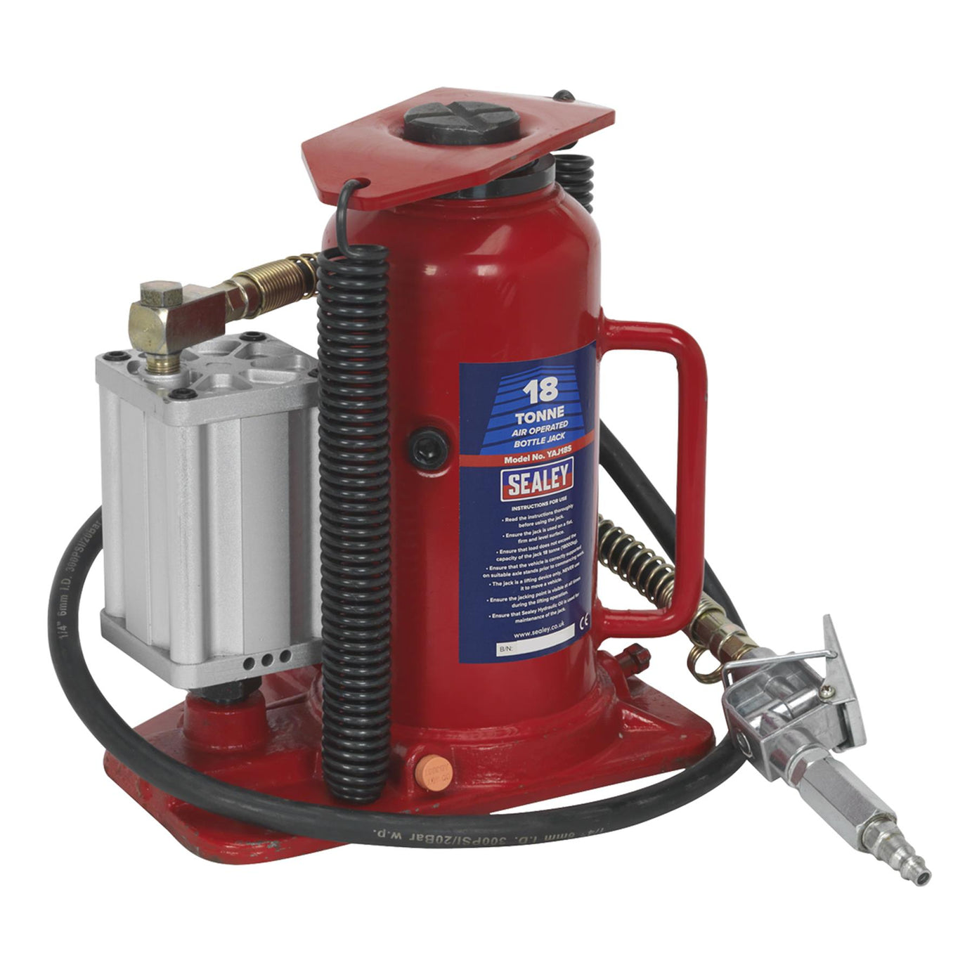 Sealey Air Operated Bottle Jack 18tonne Powerful & Reliable
