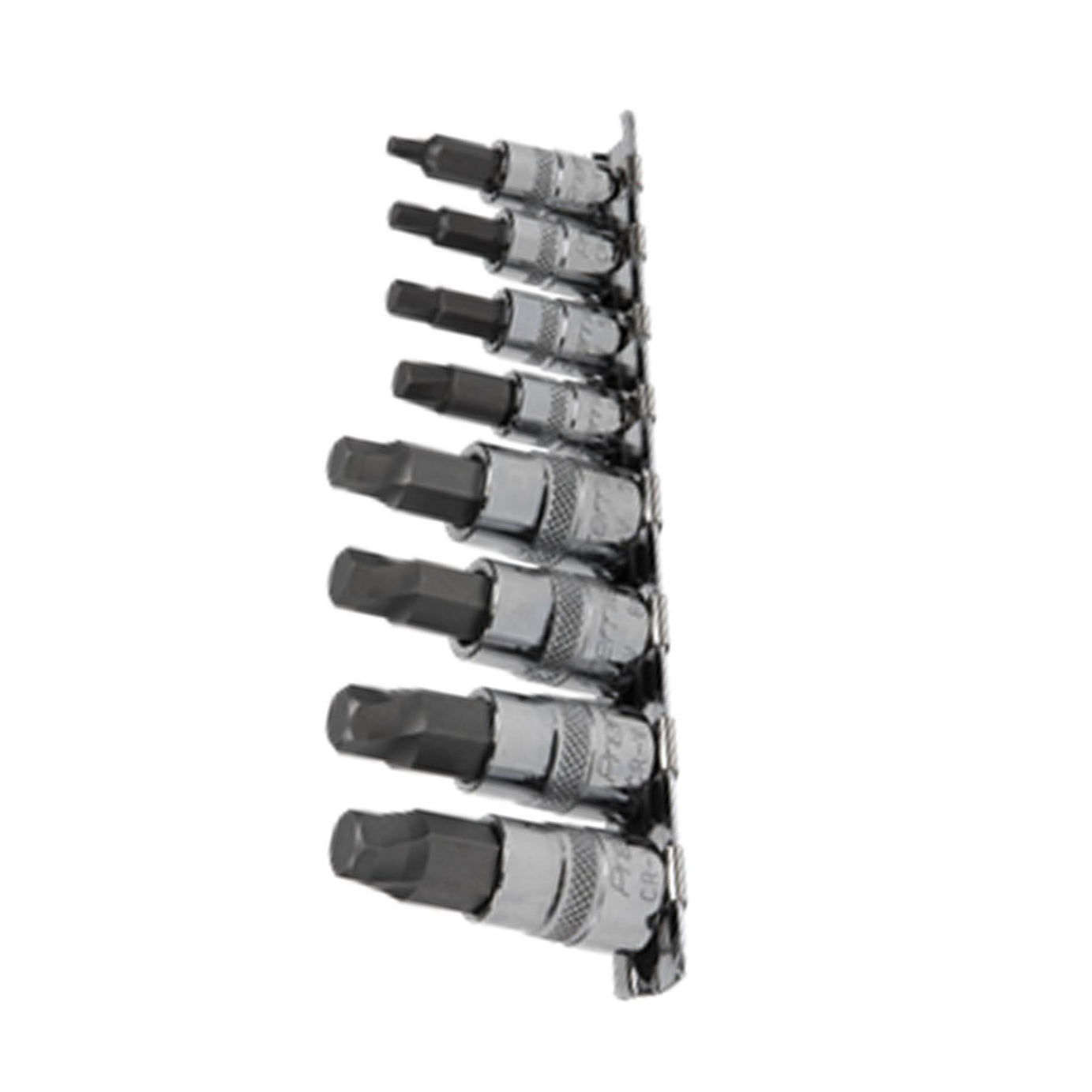 Sealey Hex Socket Bit Set Lock-On 8pc 1/4" & 3/8"Sq Drive Metric