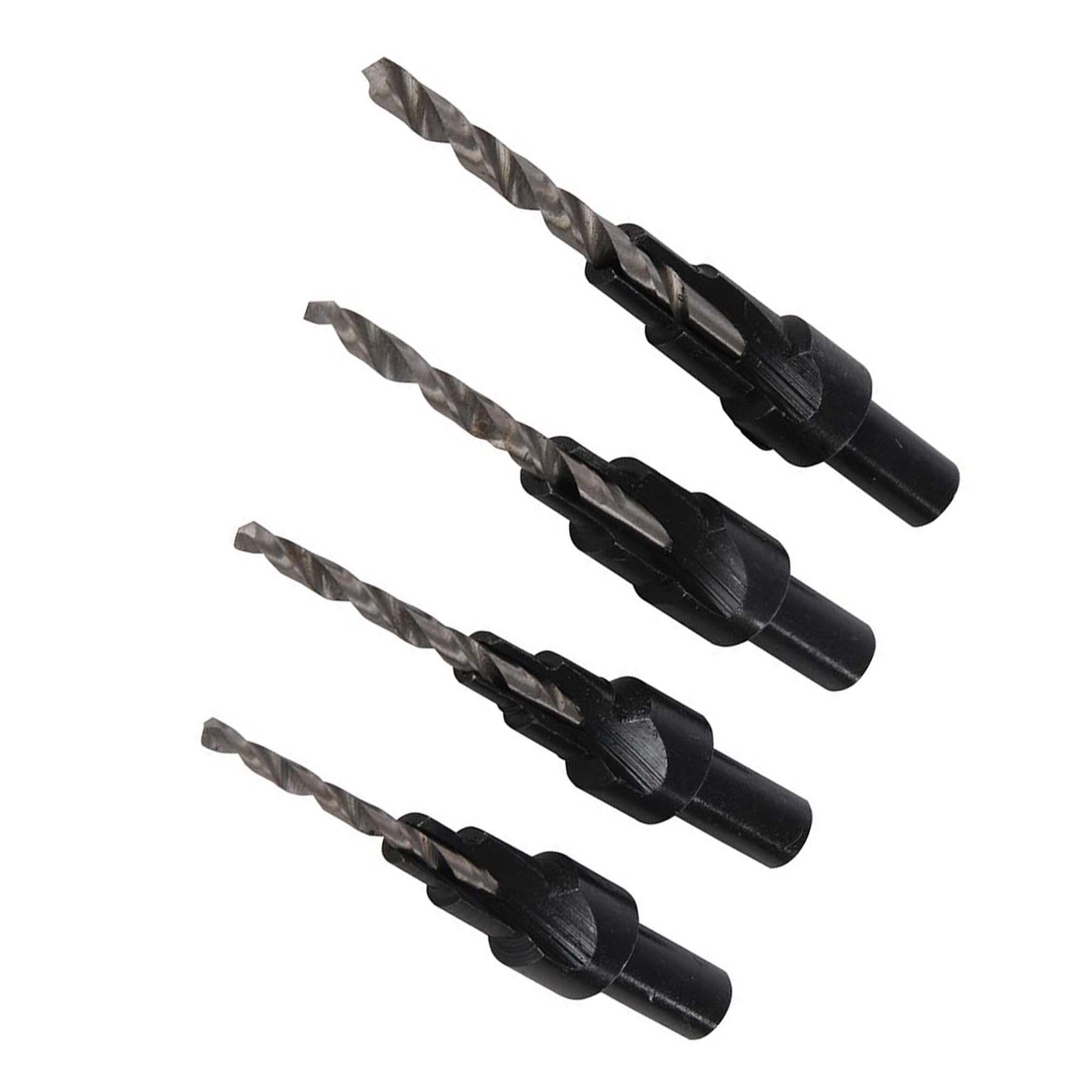 4Pc Screw Sink Set Pilot Clearance Countersink Hss Hole Digger Quality