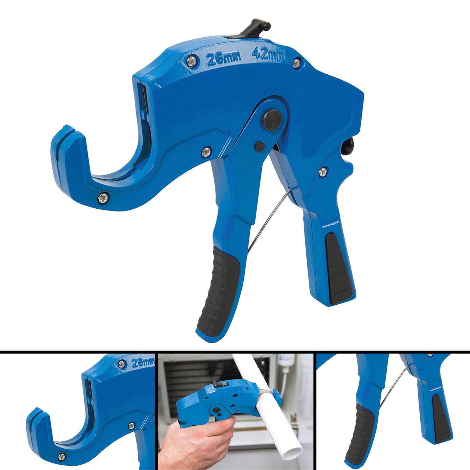 Quick Action Plastic Pipe Cutter 42mm Hardened And Tempered Steel Blade