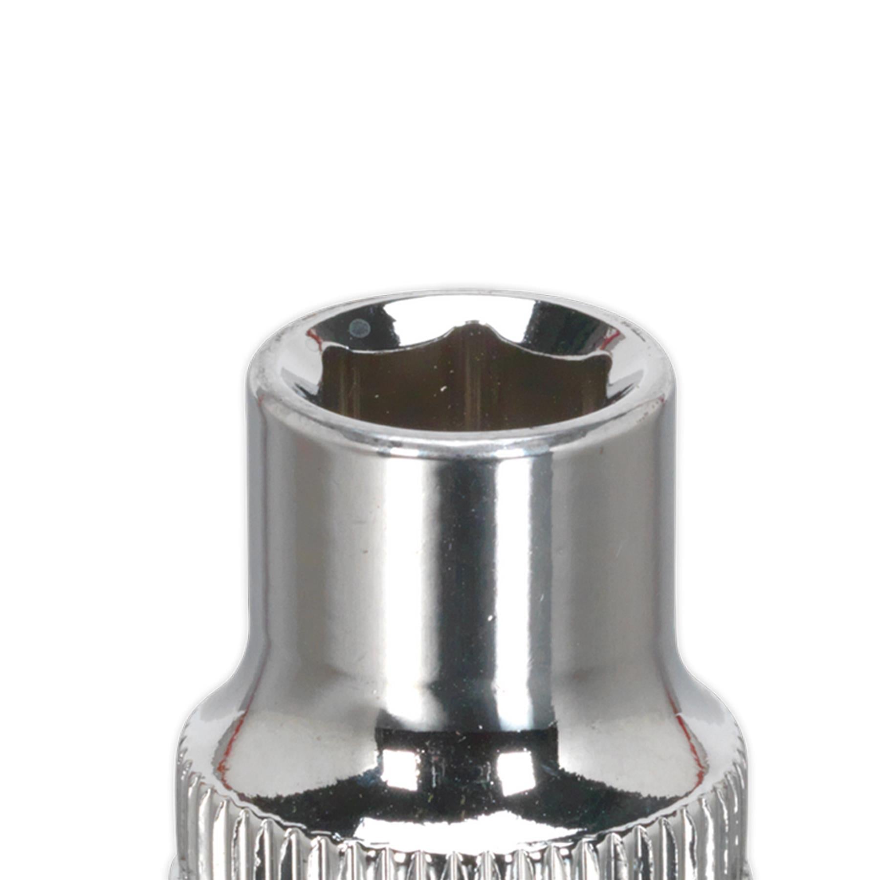 Sealey WallDrive Socket 8mm 3/8"Sq Drive Fully Polished