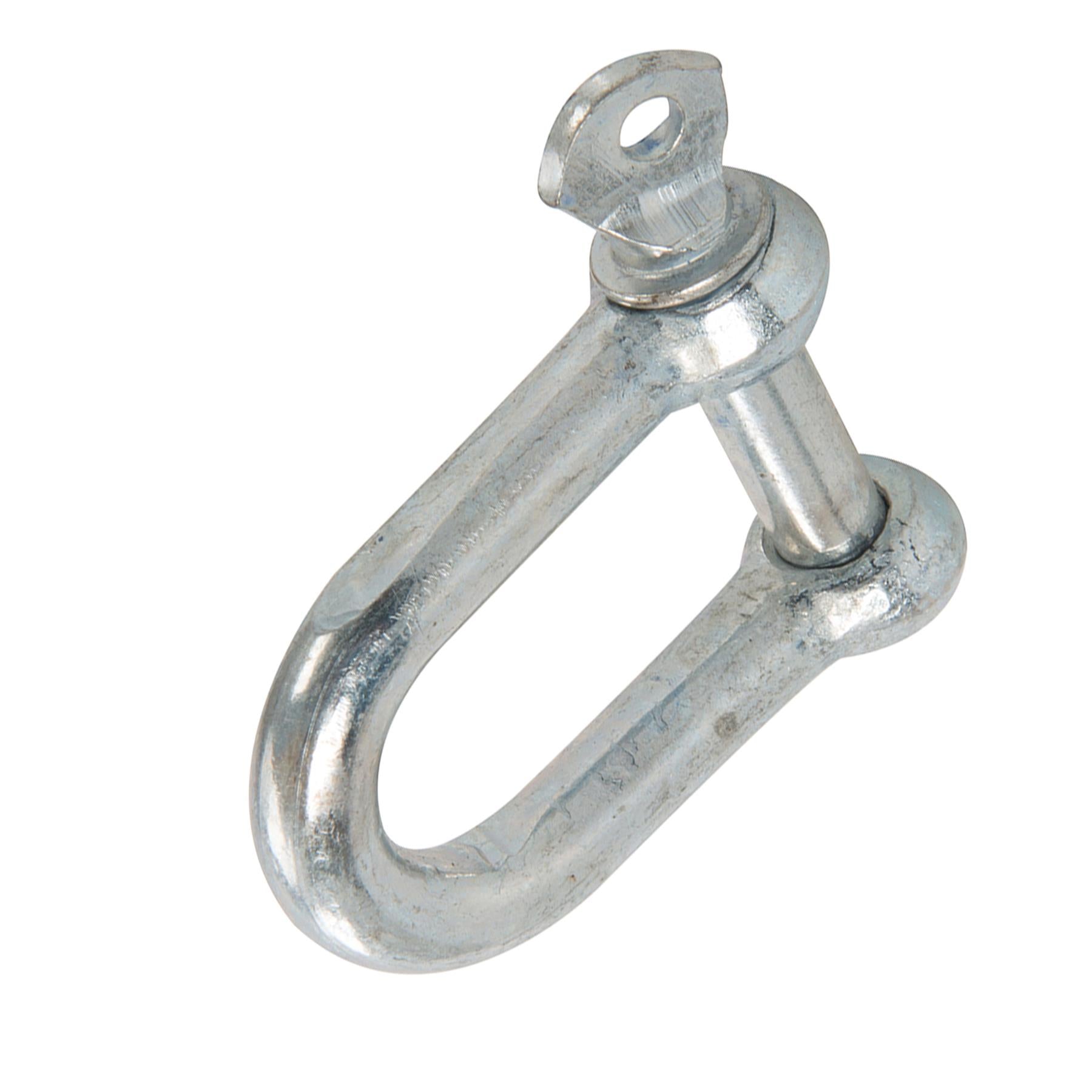 D Shackle Dee Link M8 1pc Galvanised Steel Lifting Towing Rigging Pin Loop