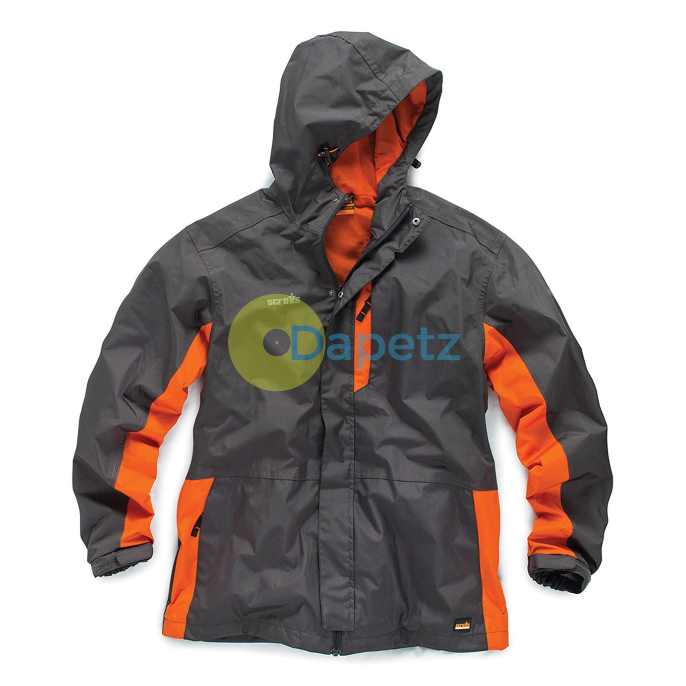 Worker Jacket All Weather Waterproof Jacket Hardwearing Nylon Fabric CharcoalXXL