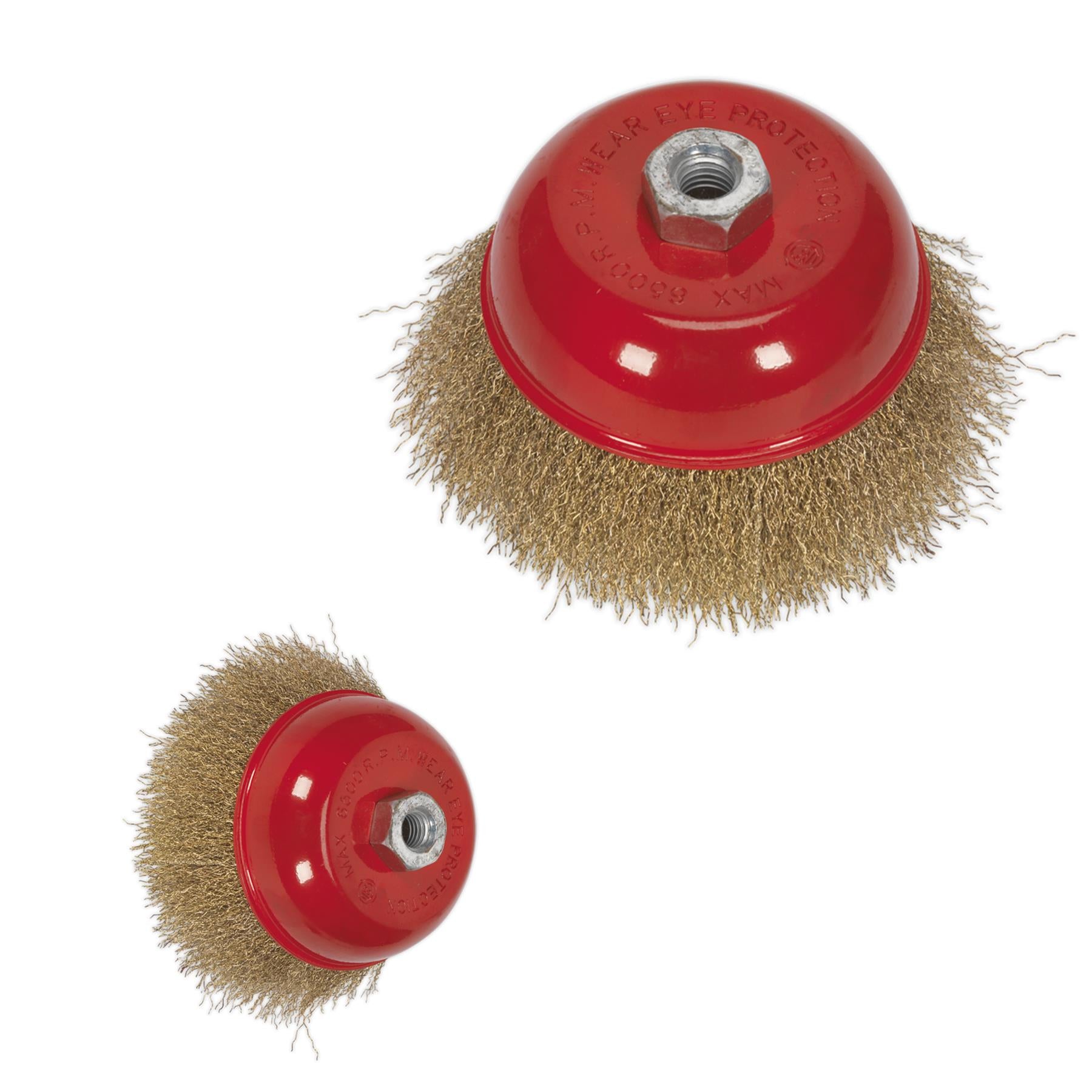 Sealey Brassed Steel Cup Brush Ø125mm M14 x 2mm