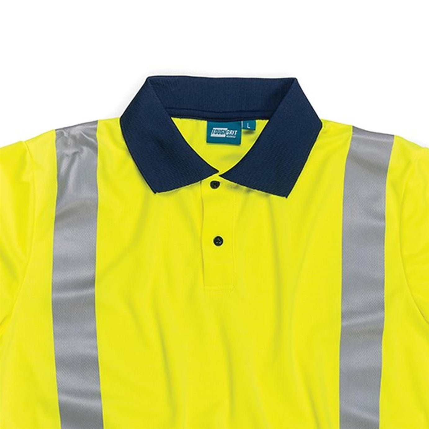 Tough Grit Hi-vis 2-tone Polo Shirt High Visibility Reflective Tape Safety XXL