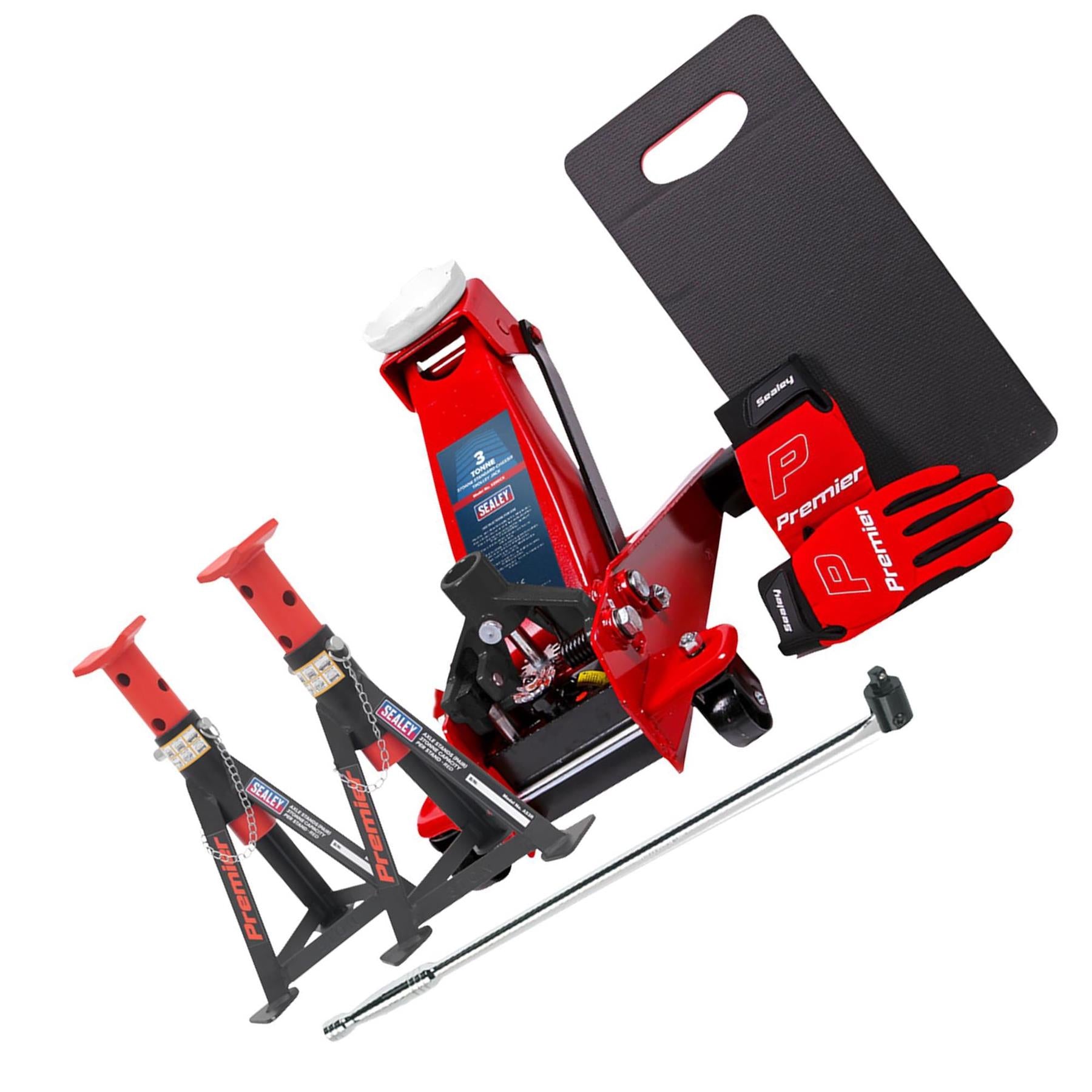 Sealey Trolley Jack 3tonne Combo