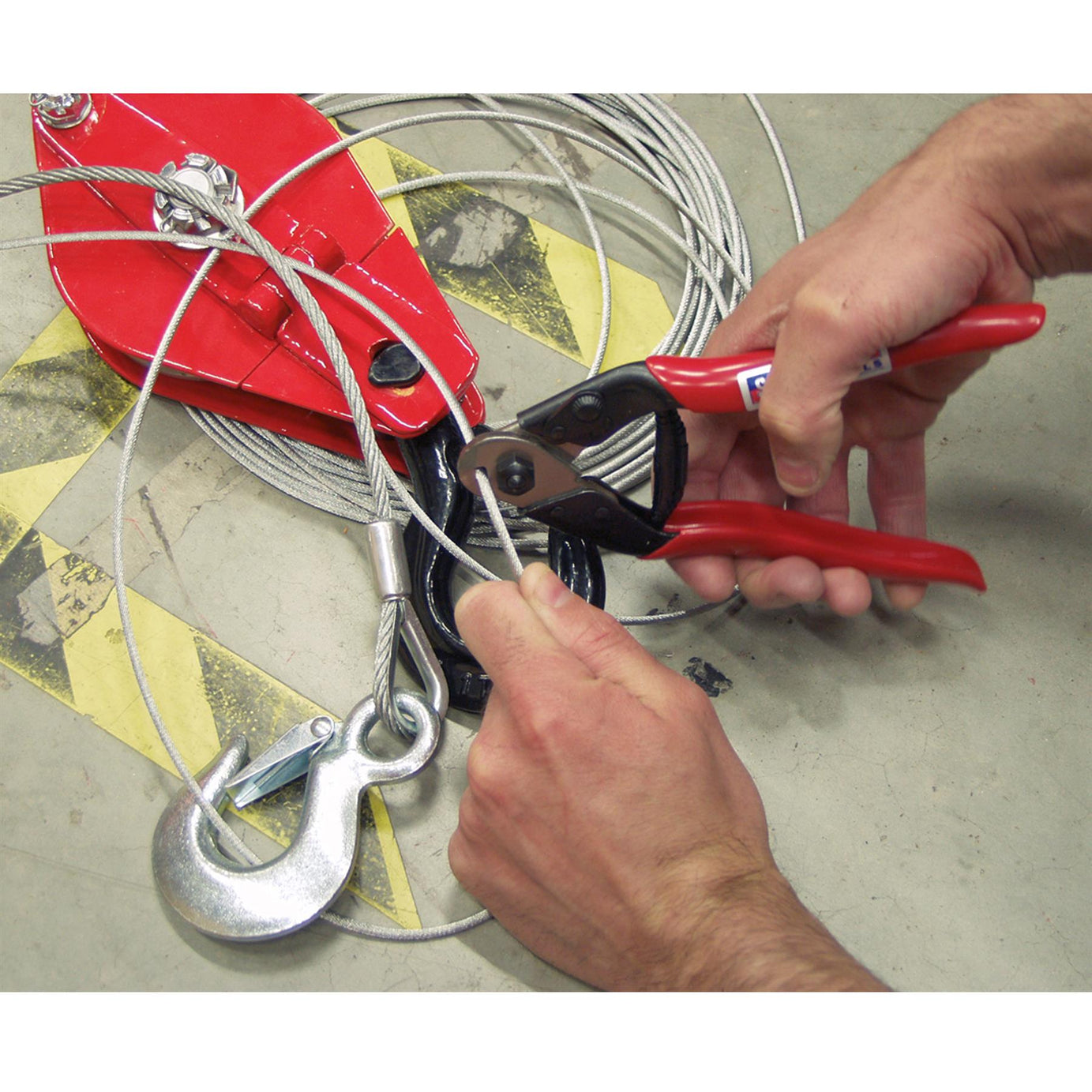 Sealey Wire Rope & Spring Cutter 190mm Fence Cutting Pliers Tool Snips AK503