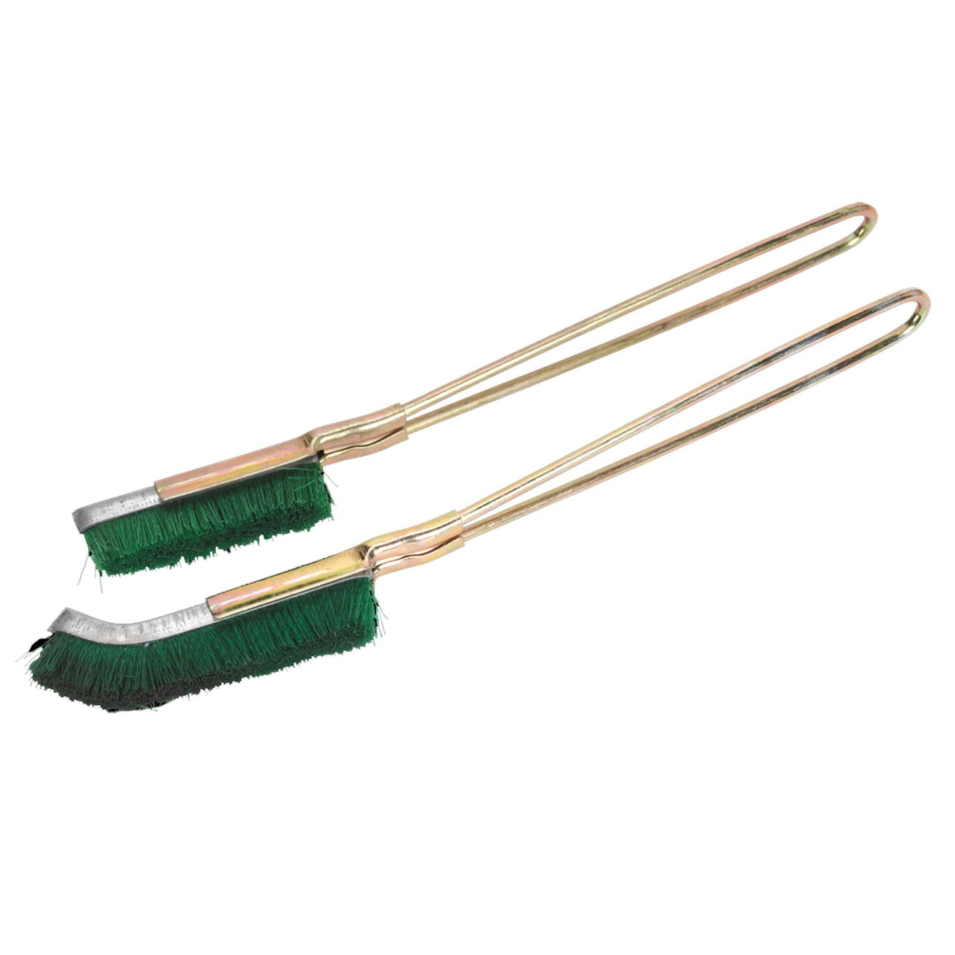 Nylon Brush Set 2pc Skeletal handle with stiff nylon fill Sealey