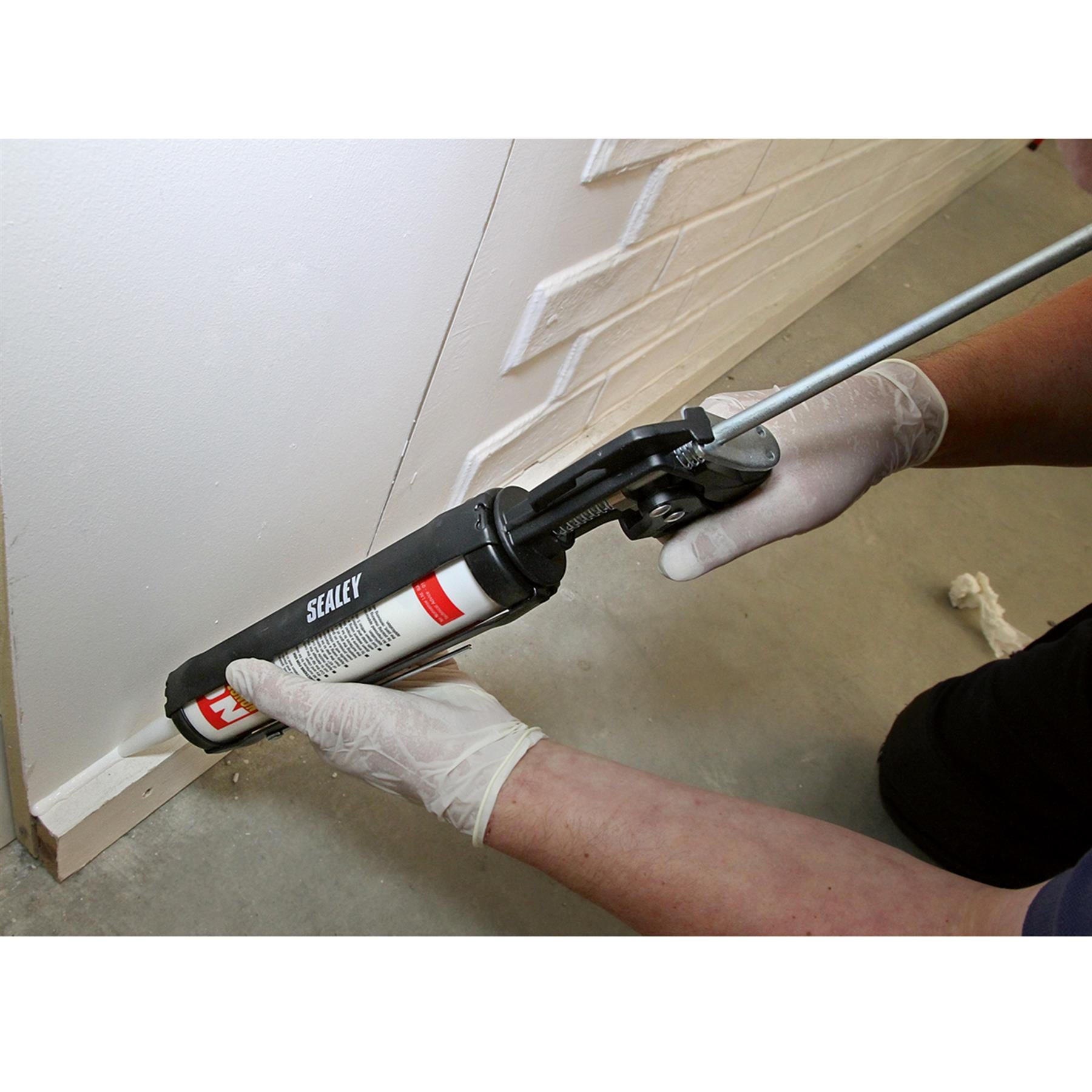 Sealey Caulking Gun Sealant Skeleton 220mm Heavy Duty 310ml Catridge AK4801
