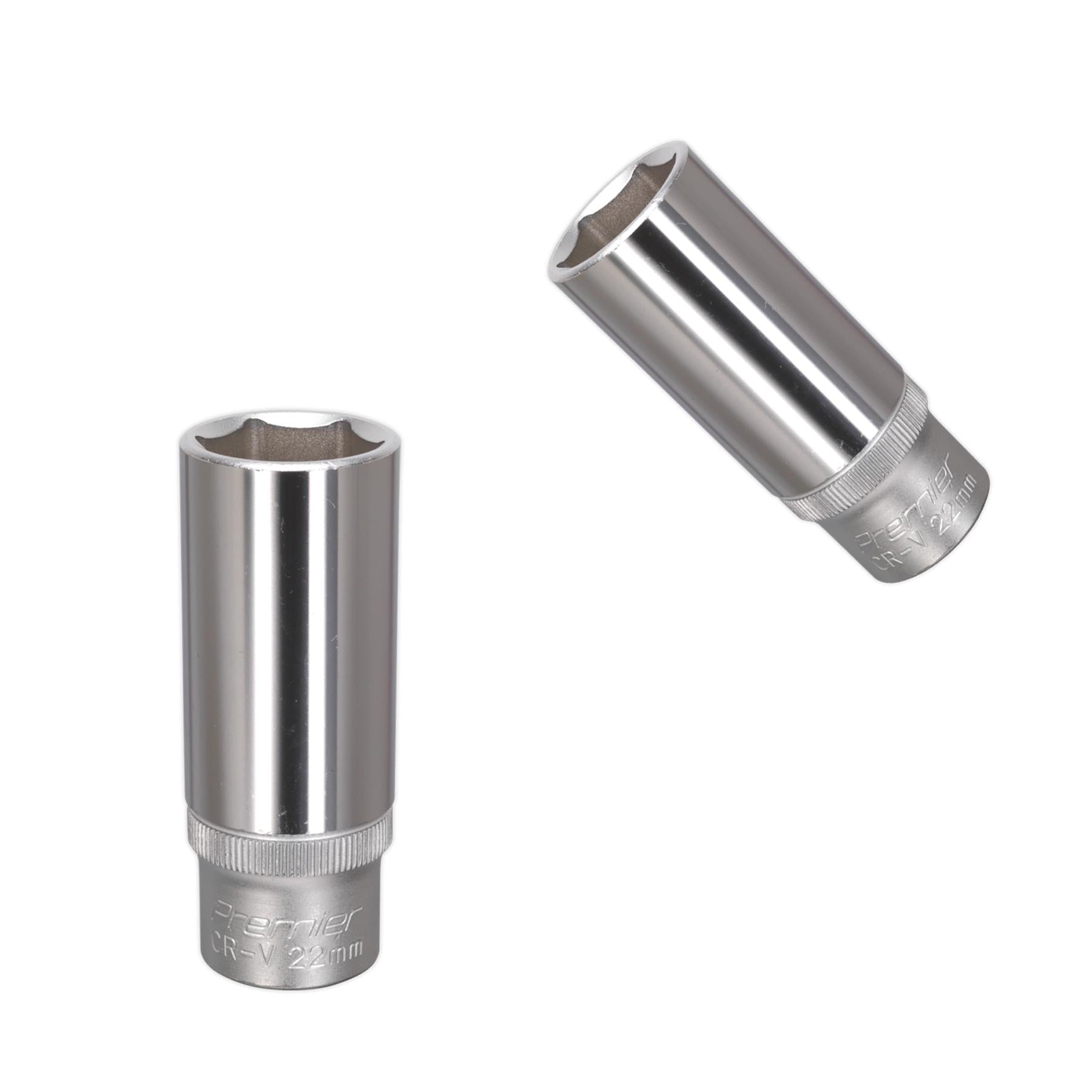 Sealey WallDrive Socket 22mm Deep 1/2"Sq Drive