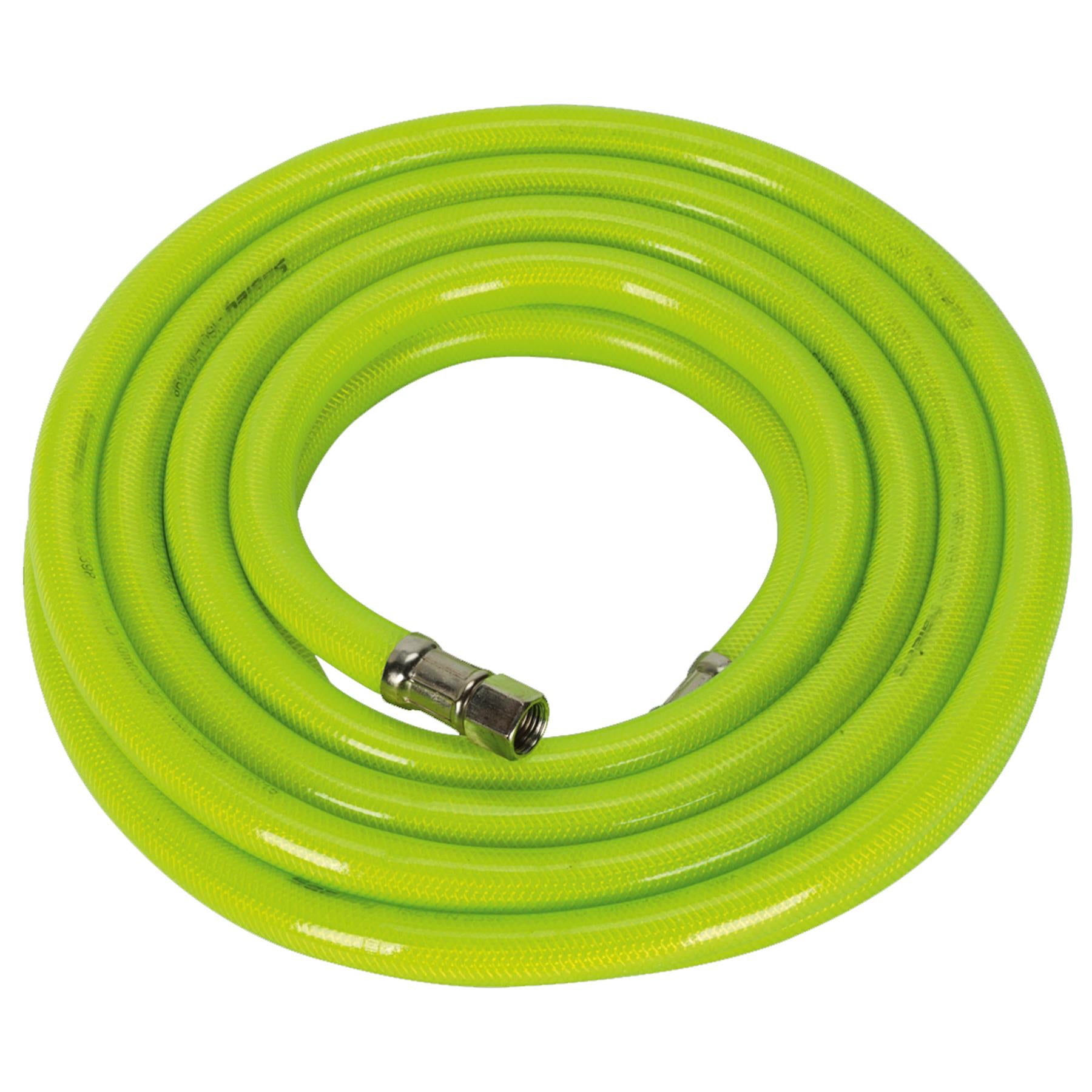 Sealey Air Hose High-Visibility 5m x 10mm with 1/4"BSP Unions