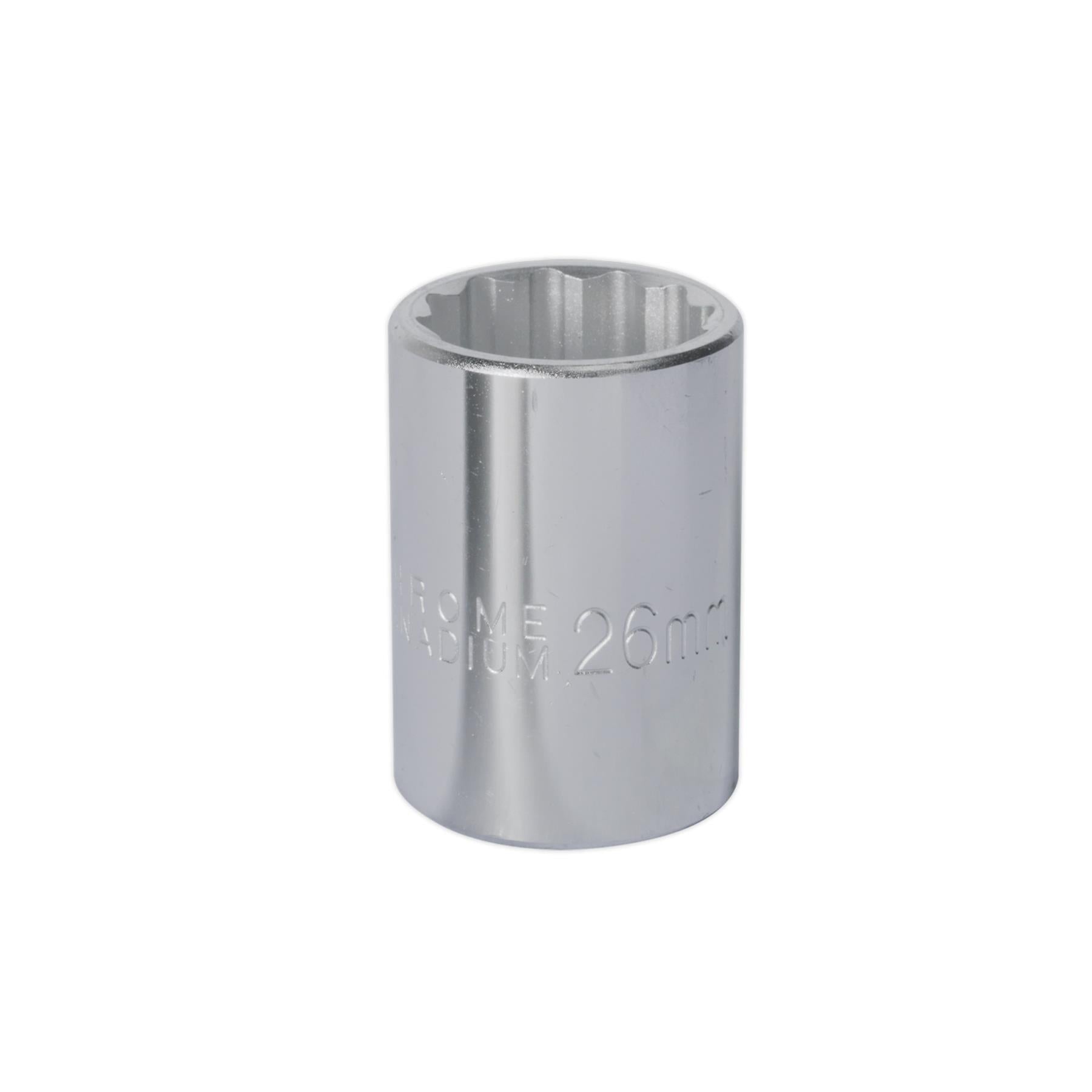 Sealey WallDrive Socket 26mm 3/4"Sq Drive