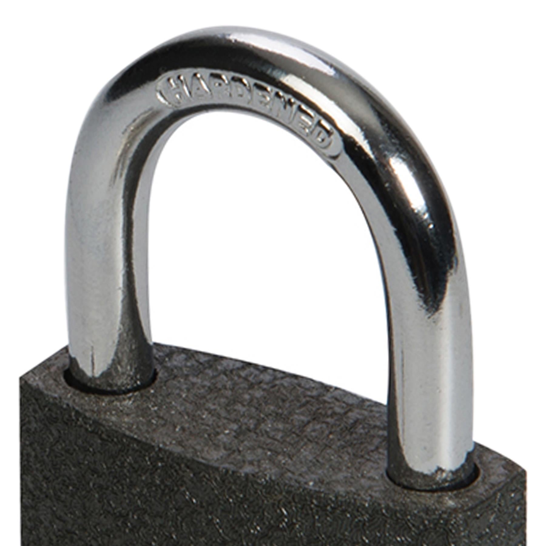 Iron Padlock - 40mm Home Office Travel Safety Security 3 Keys Hardened