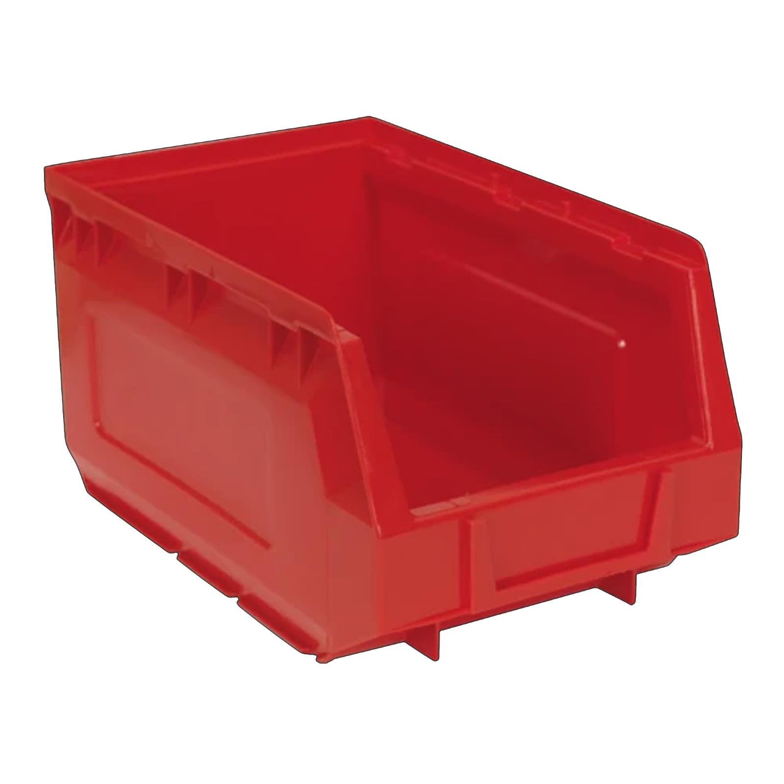 Sealey Plastic Storage Bin 150 x 240 x 130mm - Red Pack of 24