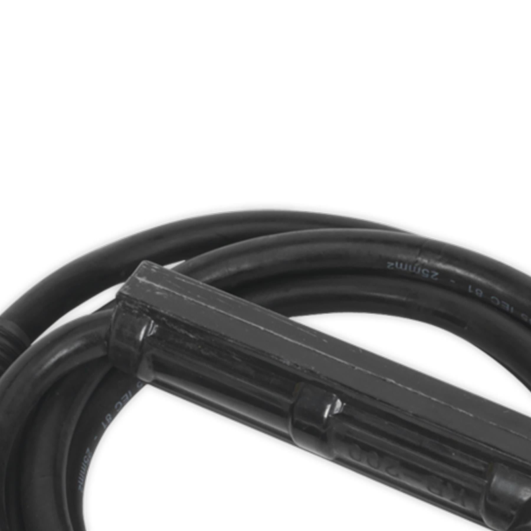 MMA Electrode Holder with 2m 25mm Cable & Dinse Connector. Sealey