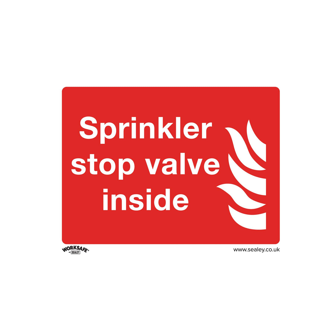 Safe Conditions Safety Sign - Sprinkler Stop Valve - Rigid Plastic