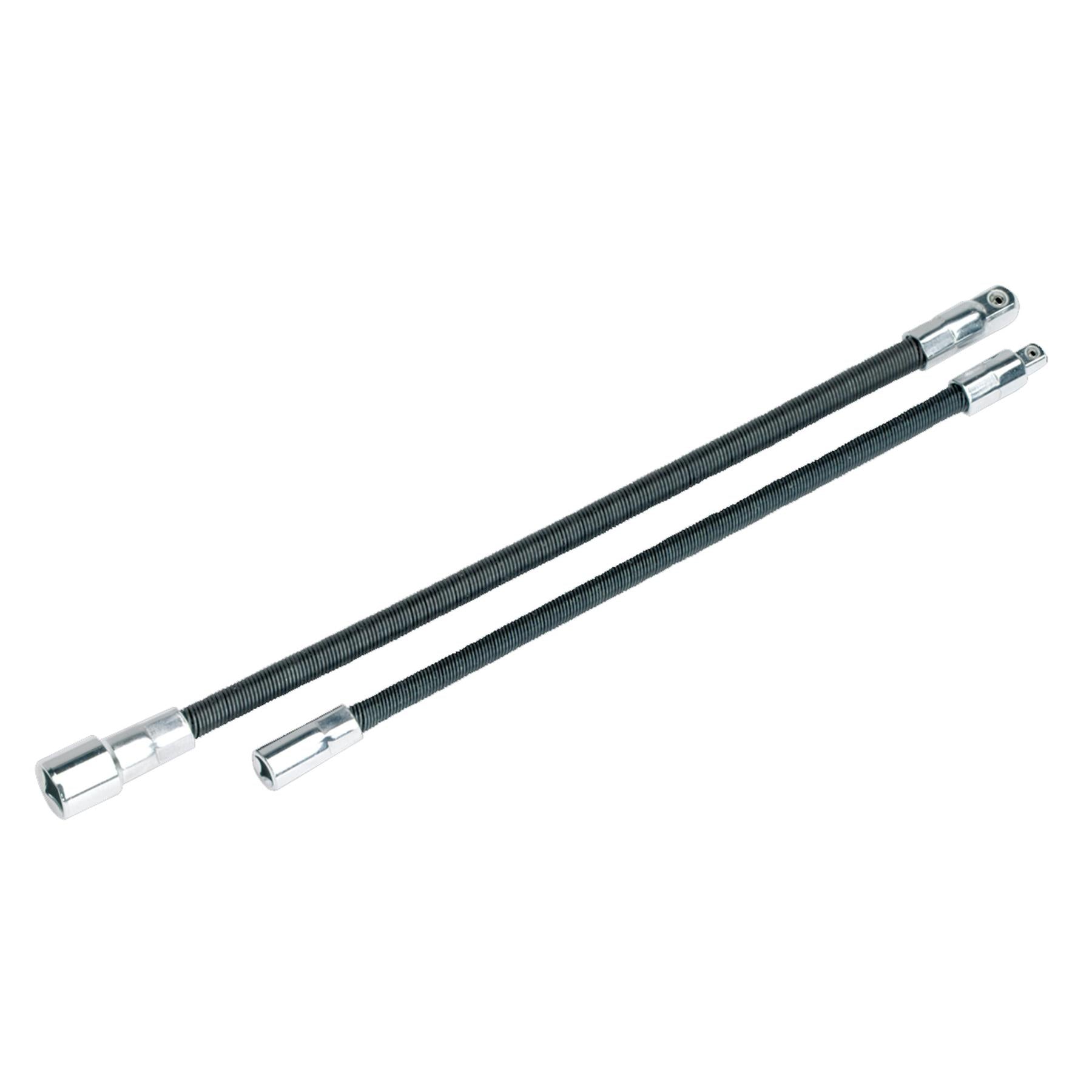 Sealey Flex Extension Adaptor Set 2pc 1/4"Sqx254mm & 3/8"Sqx305mm