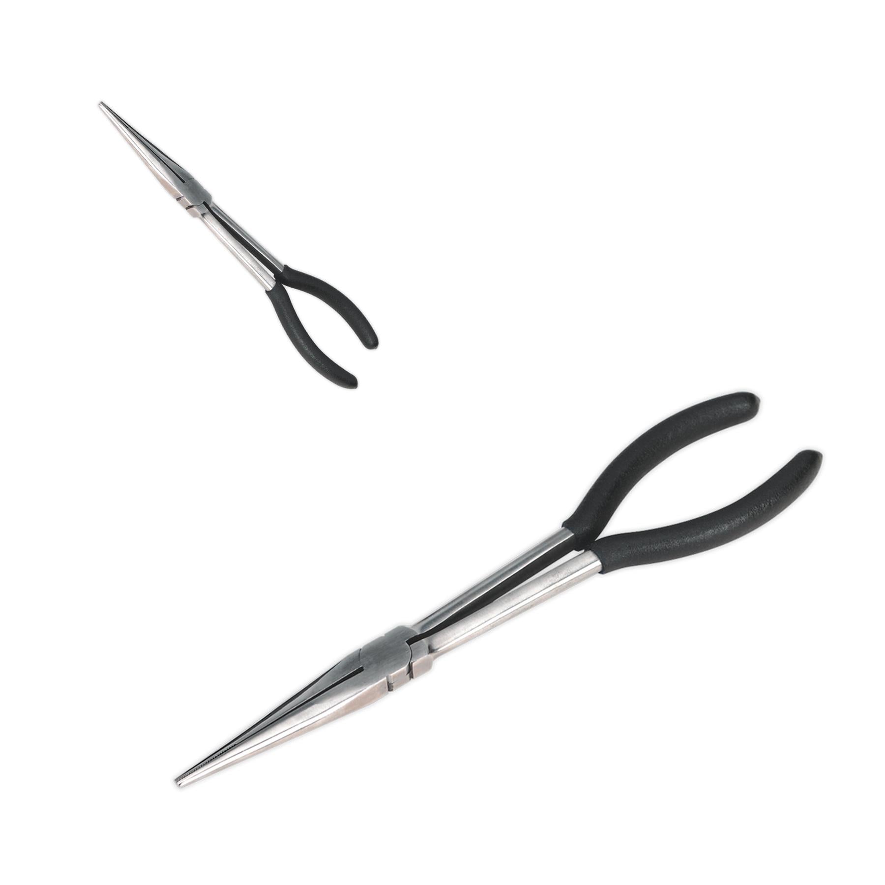 Sealey Needle Nose Pliers 275mm Straight Fully Polished Finish